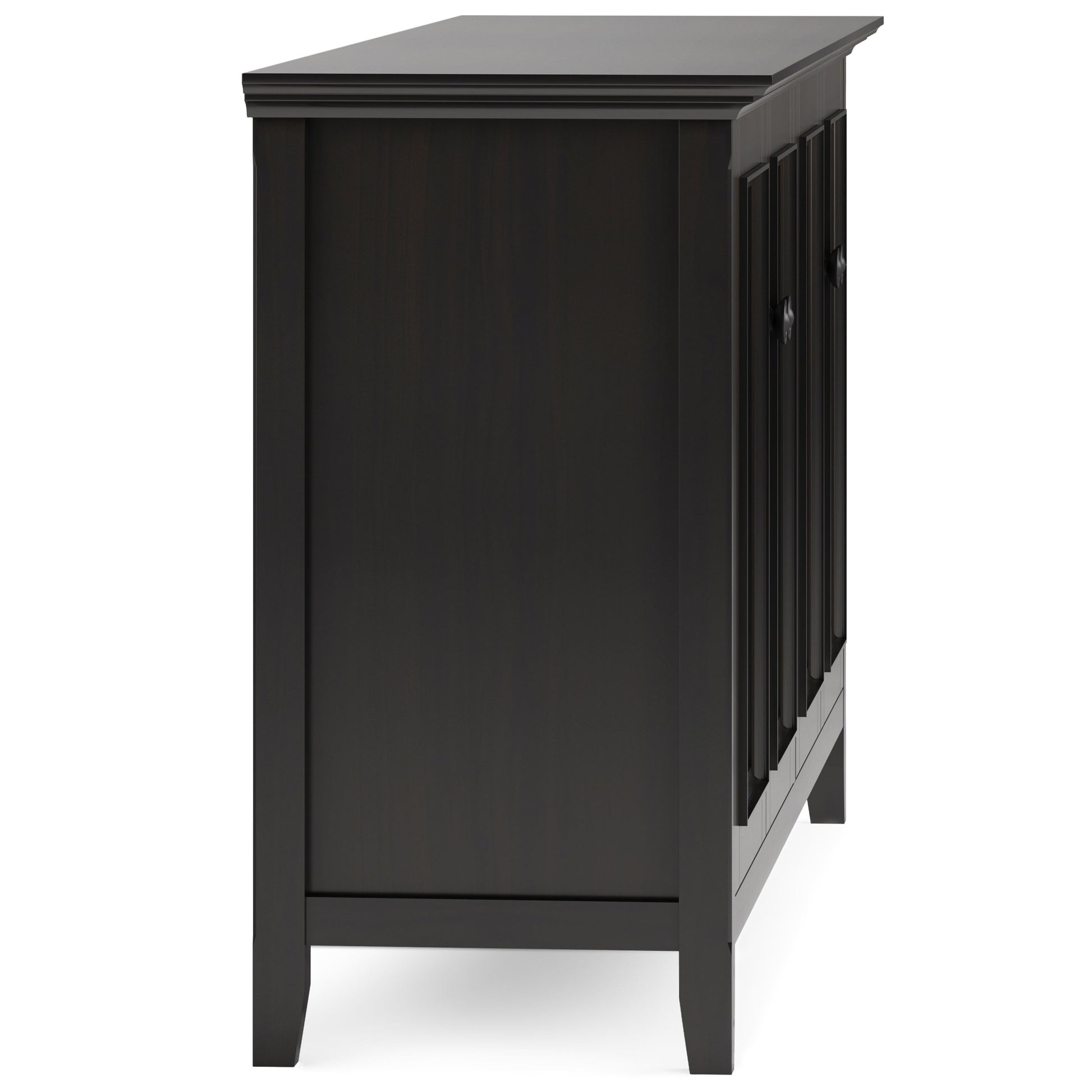 Amherst - Wide 4 Door Storage Cabinet - Hickory Brown - Best Buy Furniture