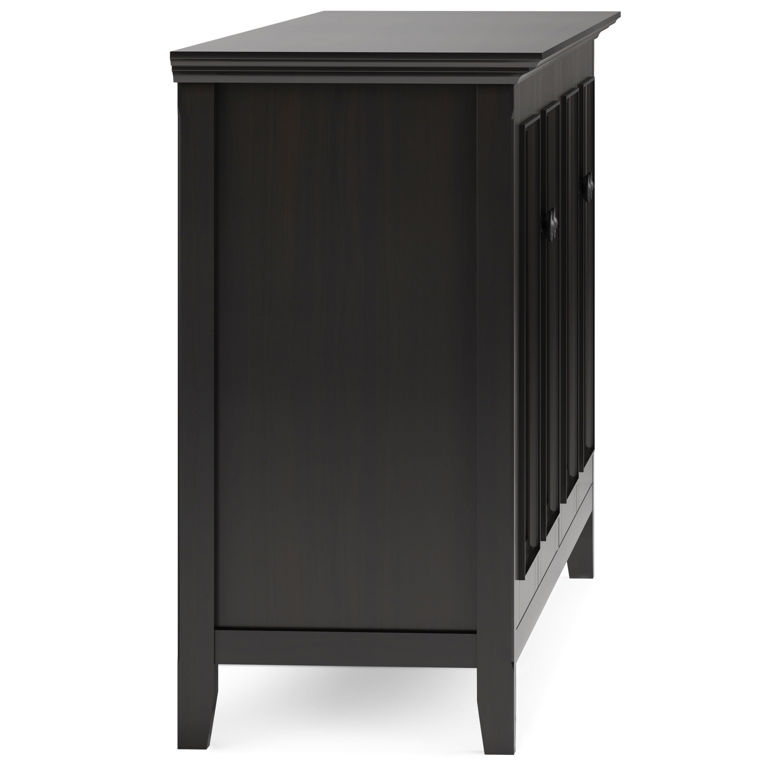 Amherst - Wide 4 Door Storage Cabinet - Hickory Brown - Best Buy Furniture