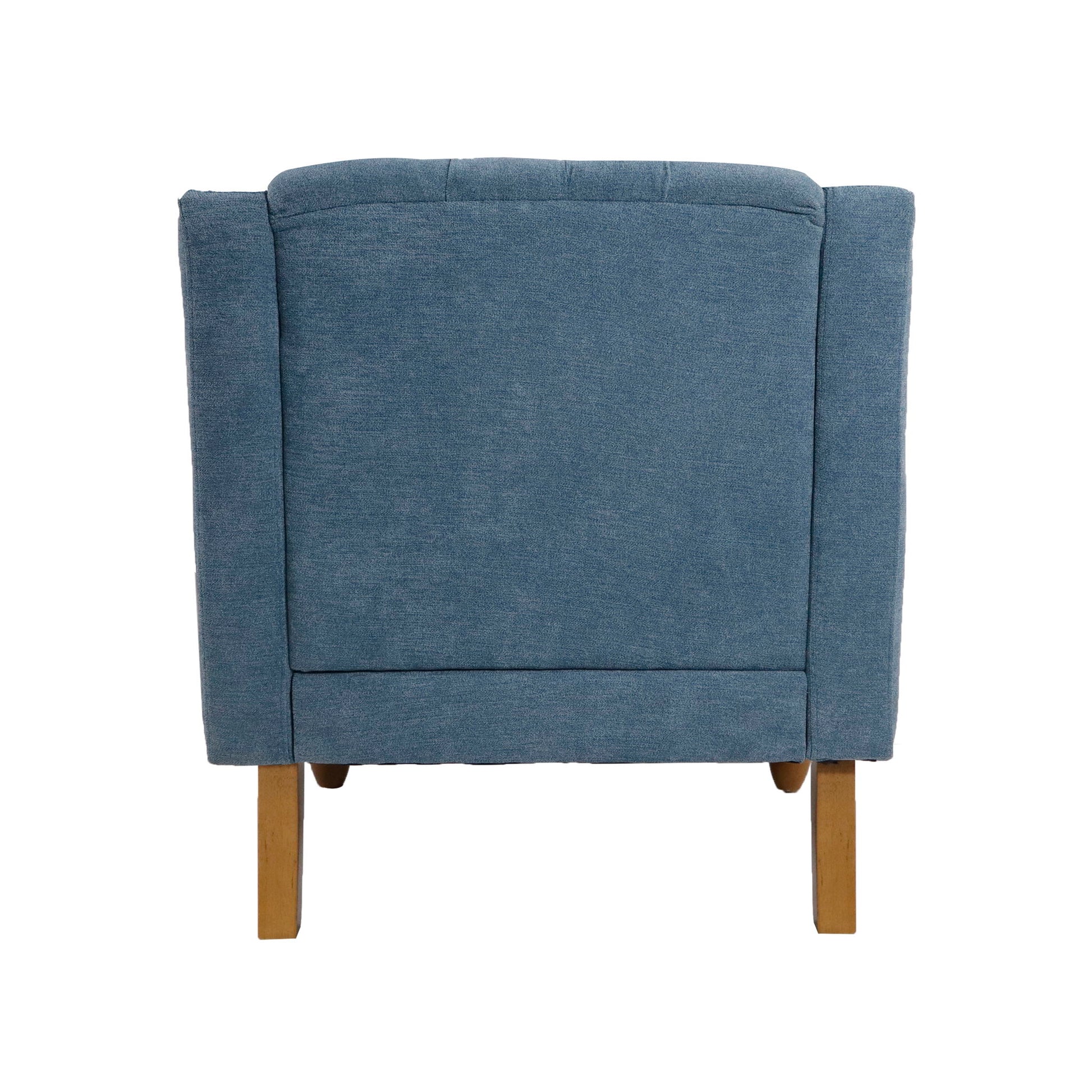 Accent Chair, Living Room Chair, Footrest Chair Set With Vintage Brass Studs, Button Tufted Upholstered Armchair For Living Room, Comfy Reading Chair For Bedroom, Reception Room - Best Buy Furniture