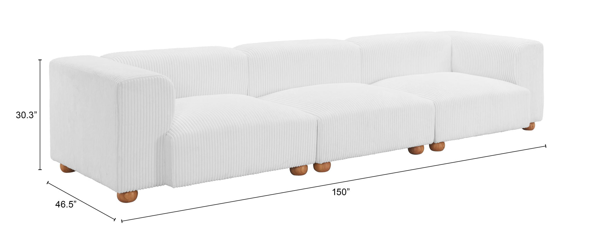 Tayte - Sofa - White