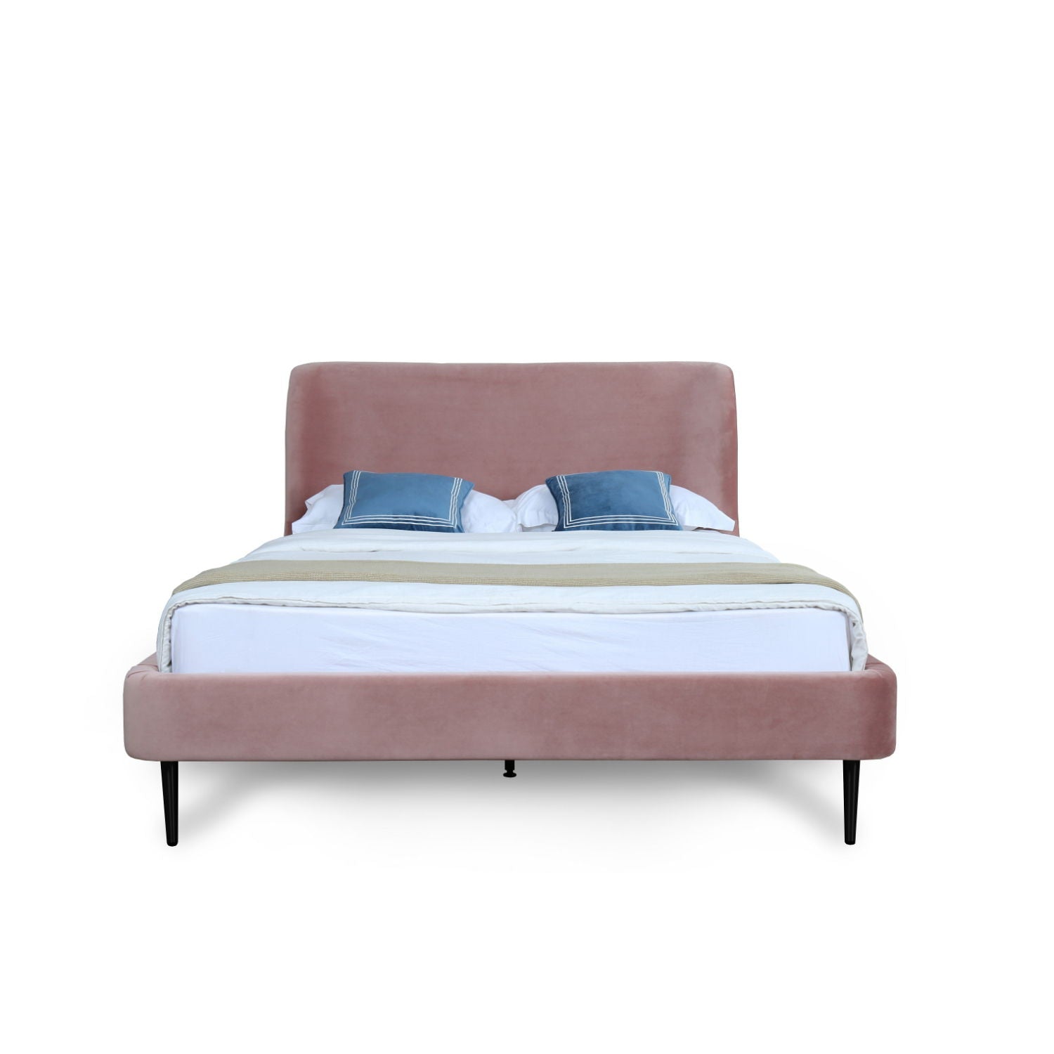 Heather - Modern Upholstered Velvet Bed