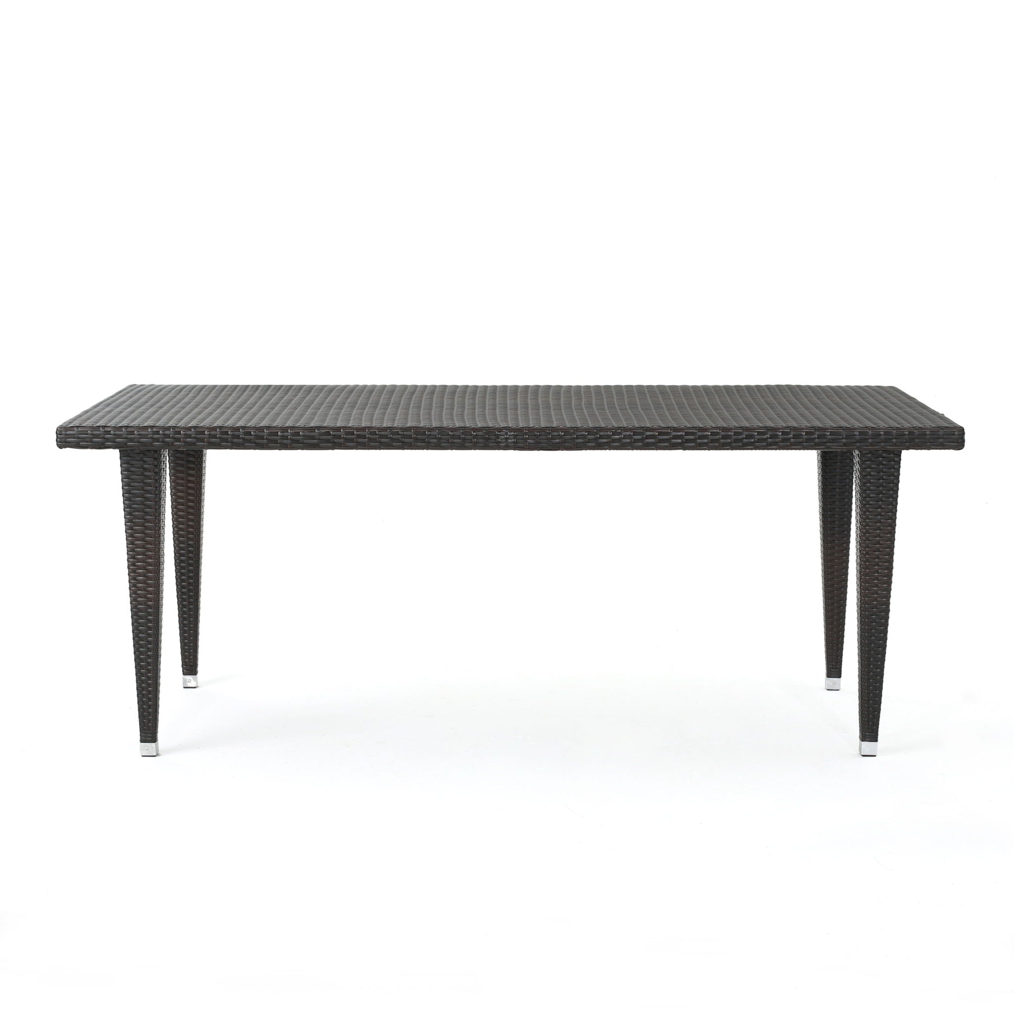 Reflect Outdoor Dining Table With Rattan Cover - Dark Gray