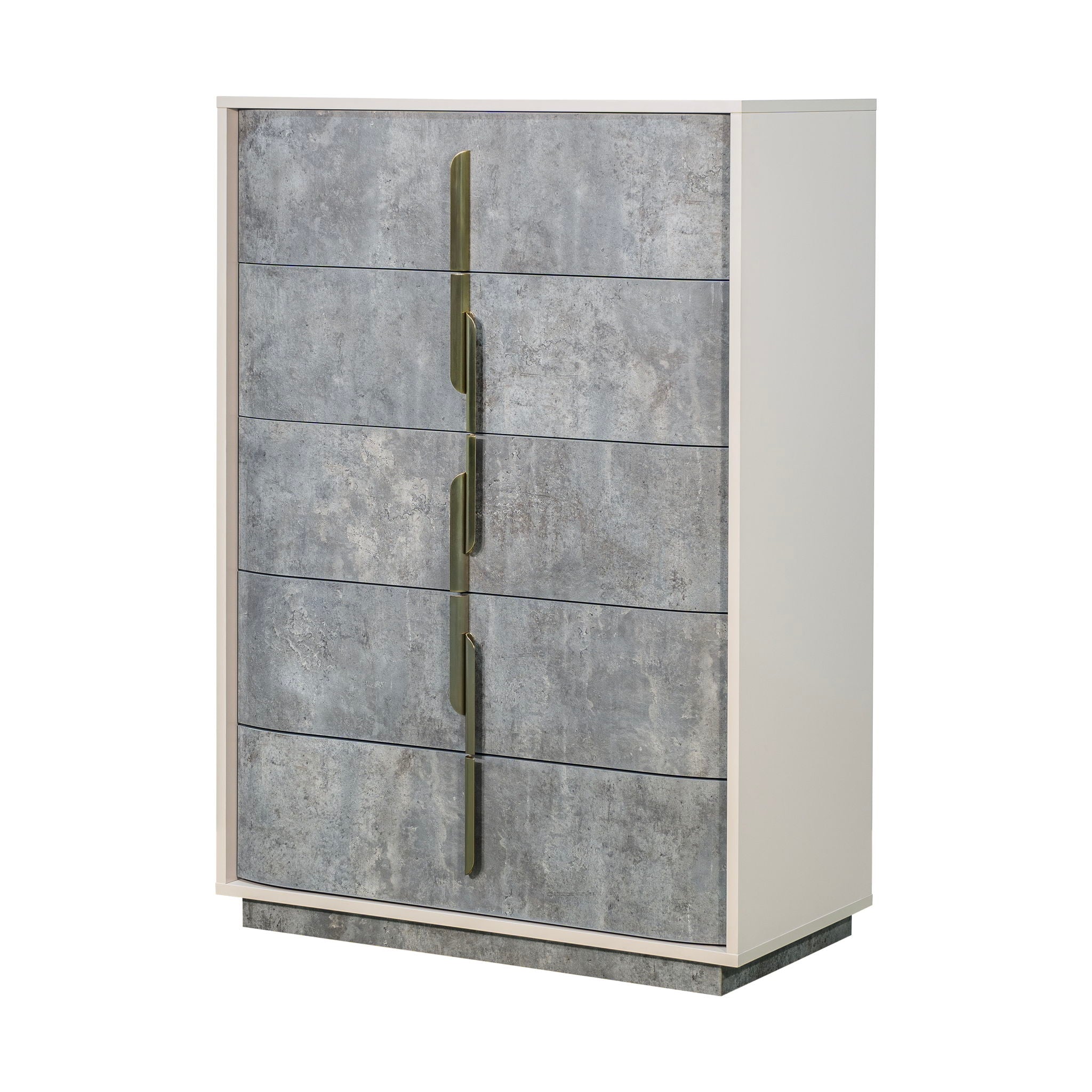 Pavira - 5-Drawer Chest - Stone