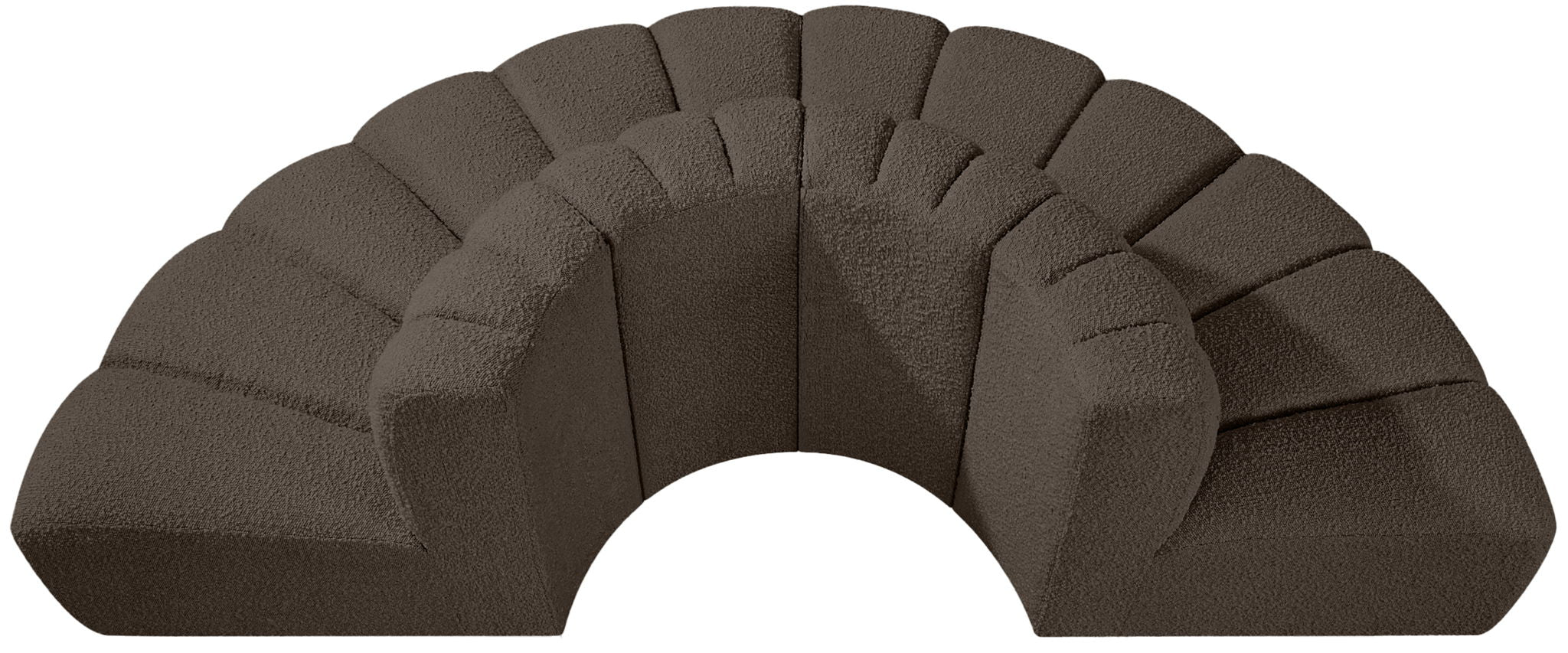 Arc - Boucle Fabric 4 Piece Modular Sofa