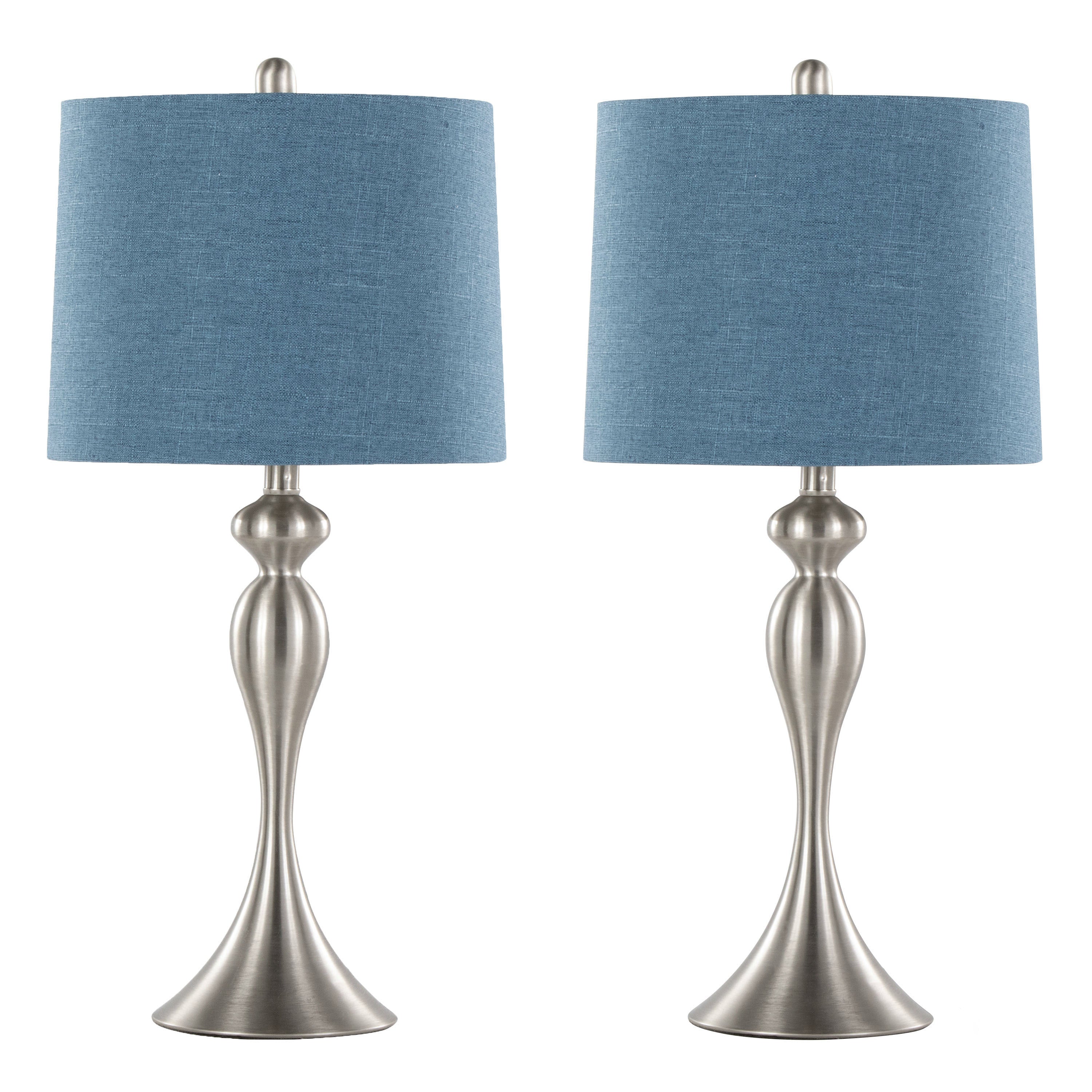Ashland 27" Contemporary Metal Table Lamp Set of 2