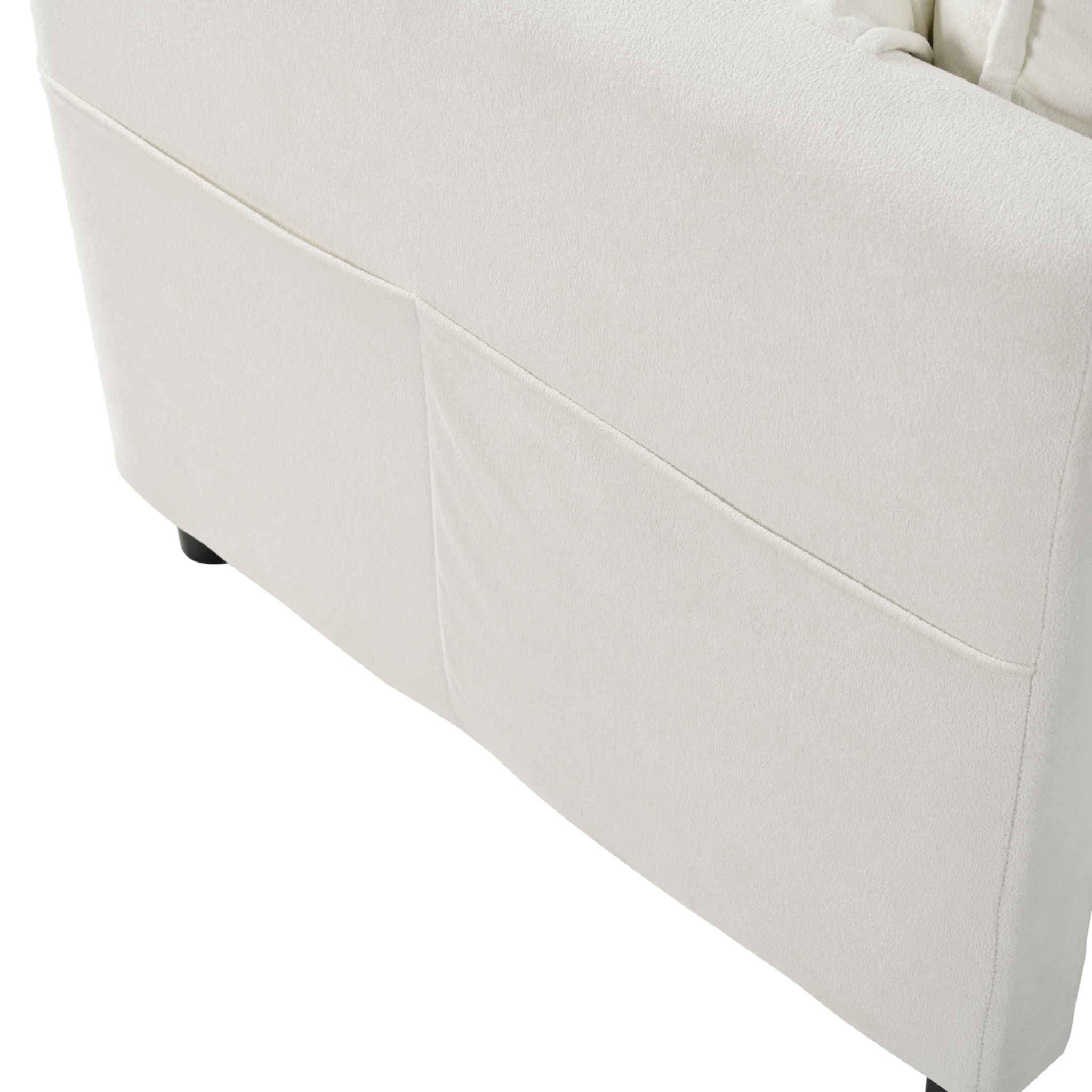 Modern Oversized Chenille Loveseat Sofa With Deep Seat And Diy Combination