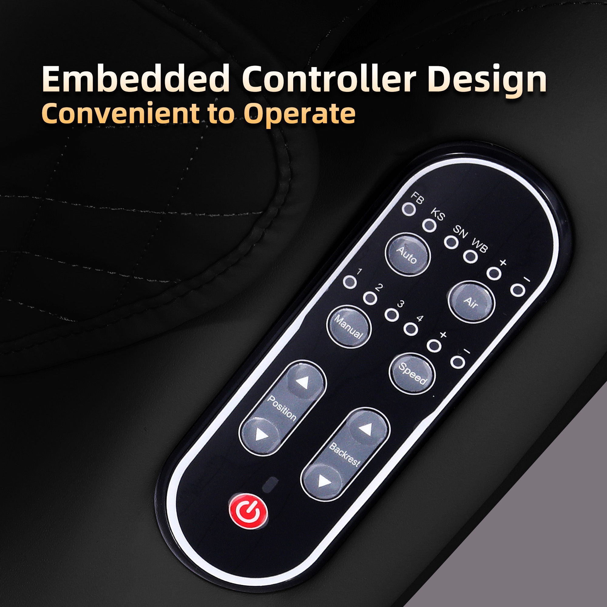 Knead Tap Shiatsu Massage Chair, Zero Gravity Full Body With Auto Modes And Airbag Massage