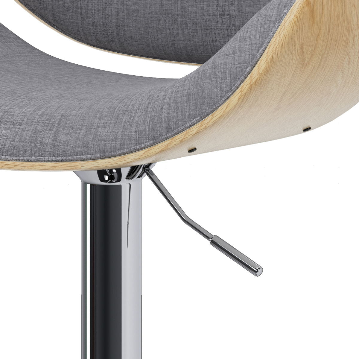 Marana - Handcrafted Bentwood Adjustable Swivel Bar Stool - Best Buy Furniture