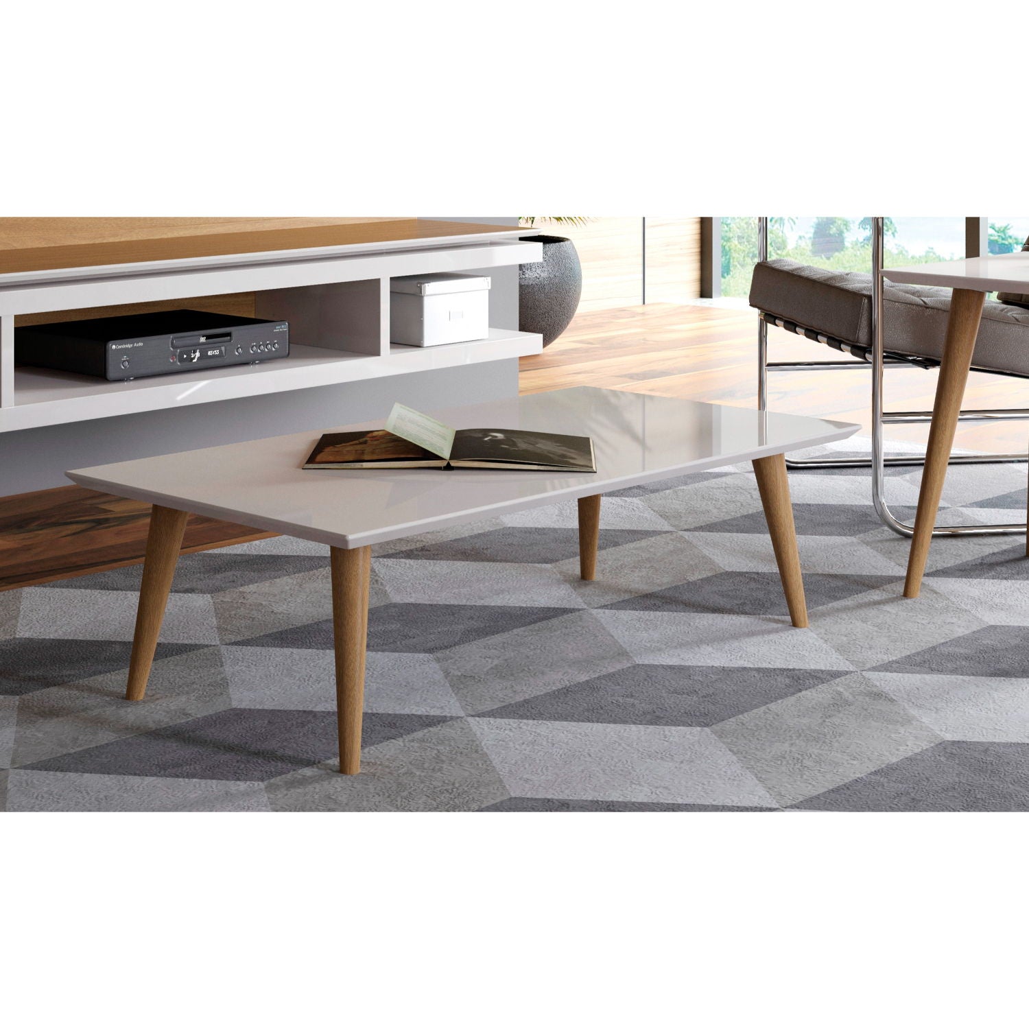 Utopia - Lacquered Coffee Table - Off White