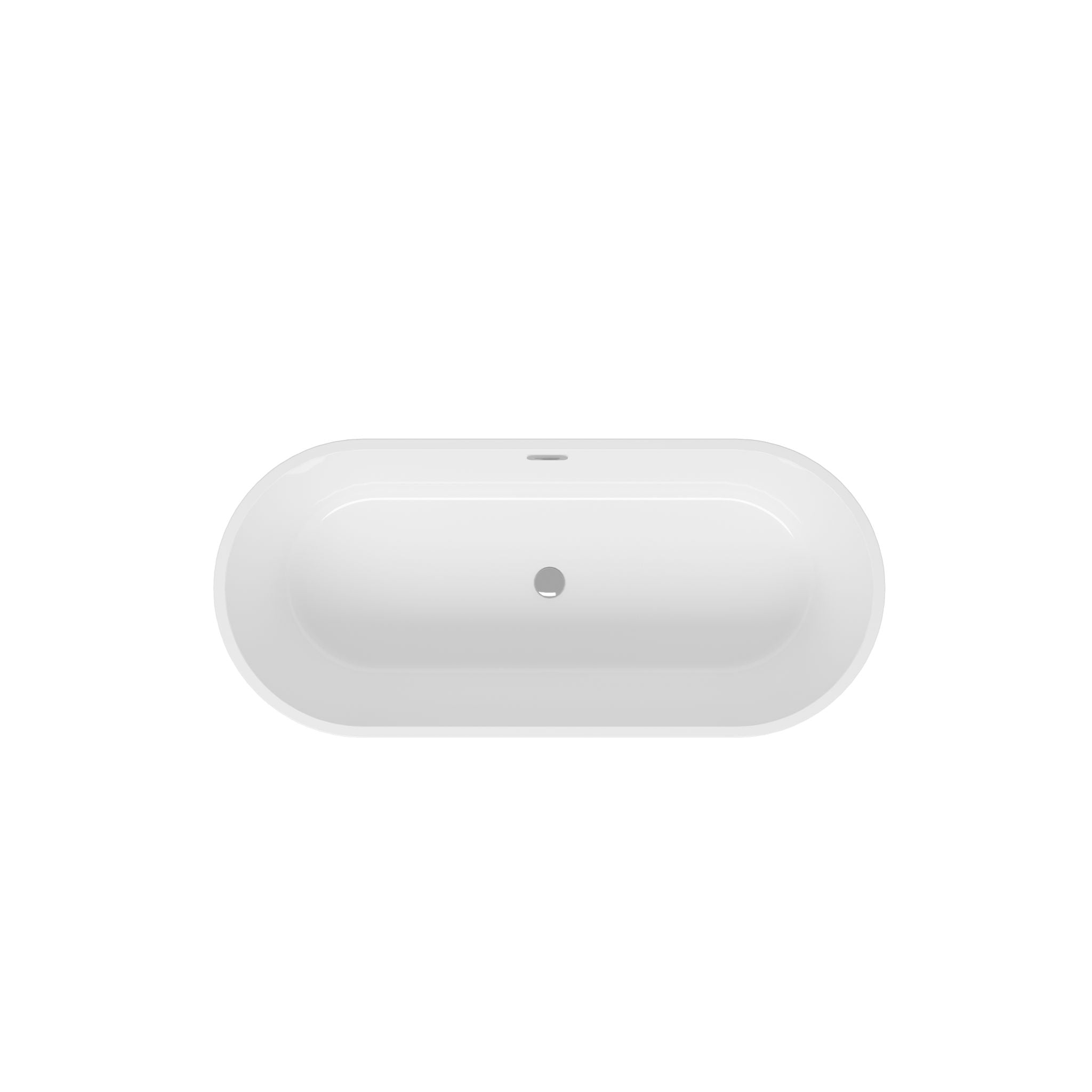 Freestanding Bathtub, Modern & Contemporary Design Soaking Tub With Toe-Tap Drain In Chrome And Classic Slotted Overflow
