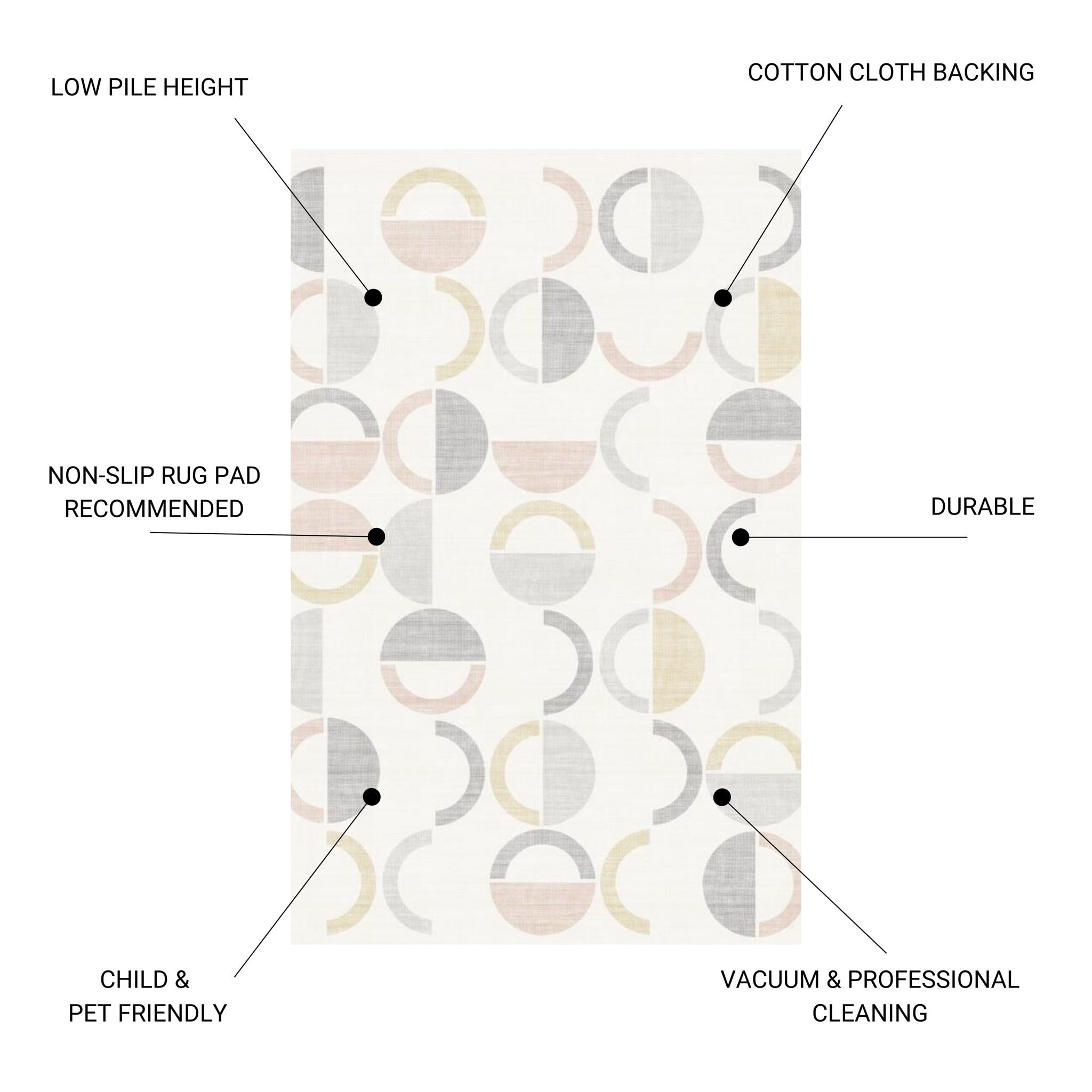 Fenix - Accent Rug, Modern Geometry Design
