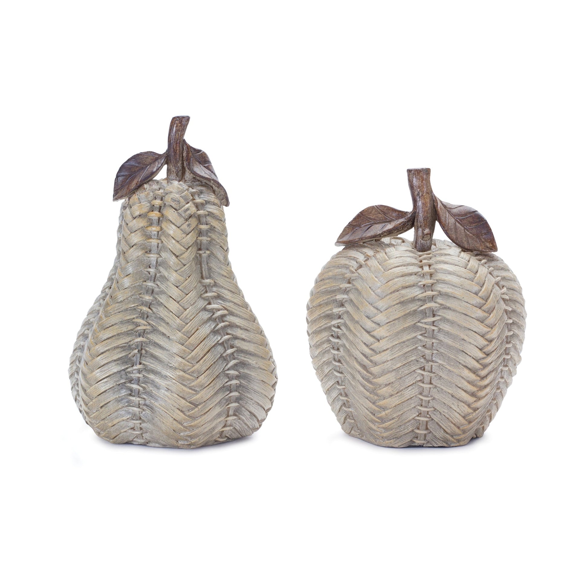 Wicker-Apple-and-Pear-Decor-(Set-of-2)-Decorative-Objects