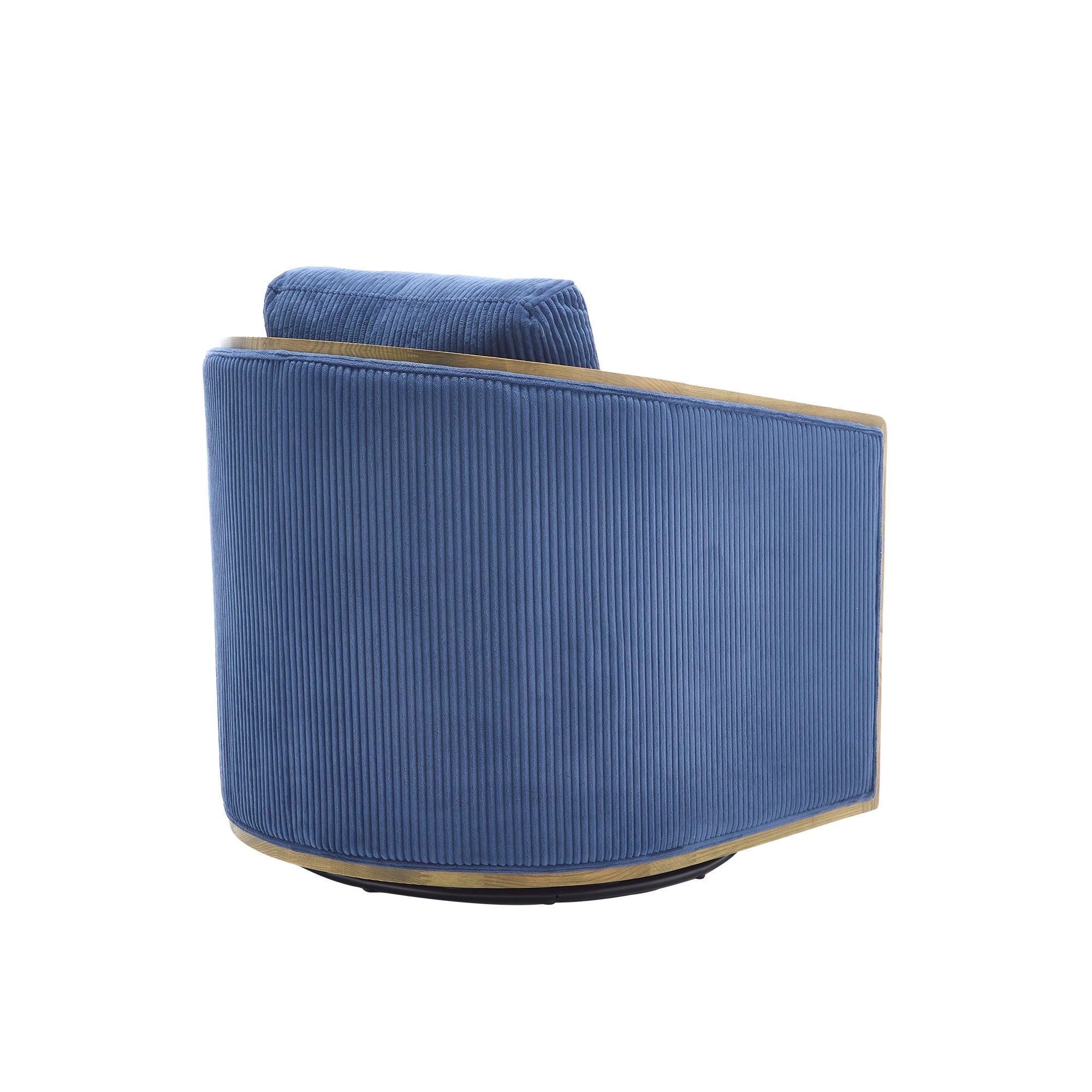 Corduroy Barrel Chair, 360 Degree Swivel