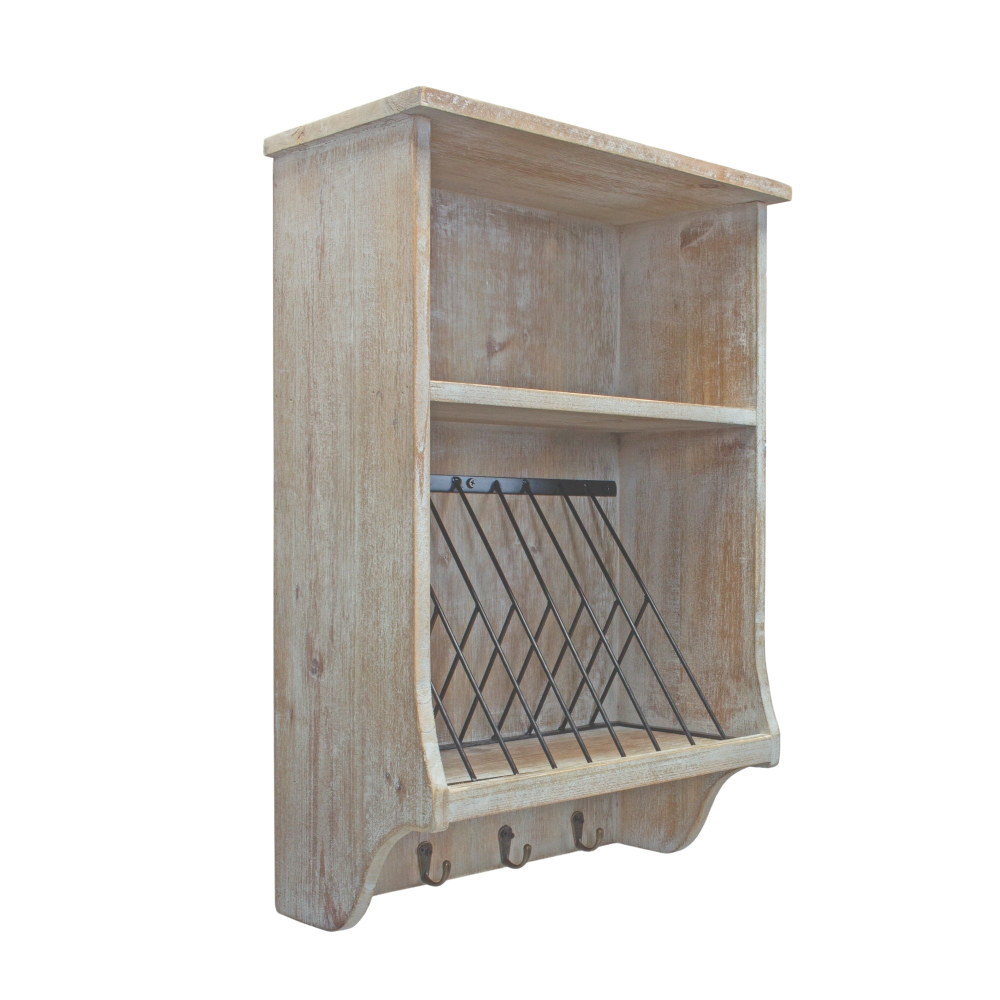 Wood wall organizer 24"h