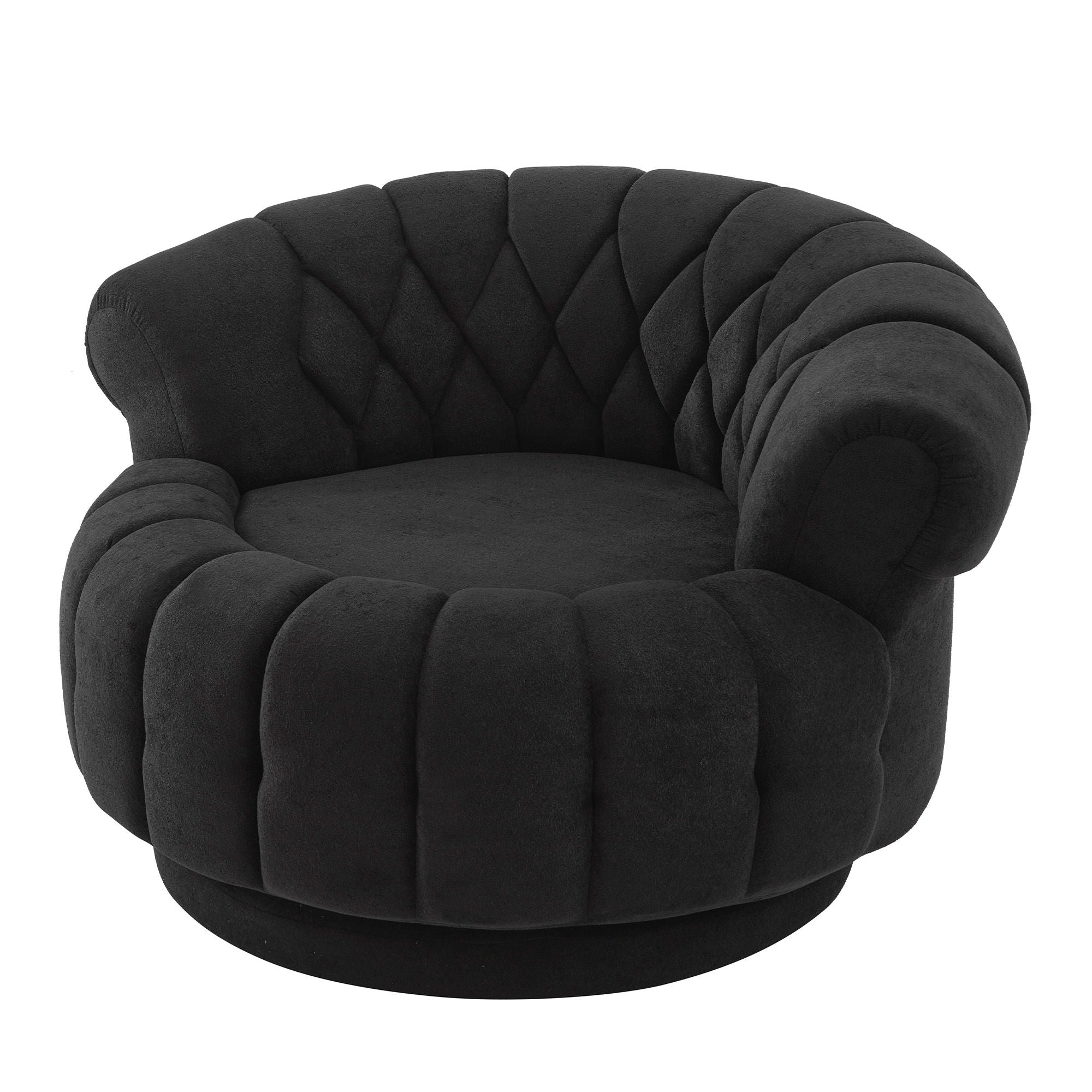 Round Swivel Accent Chair With Rotation