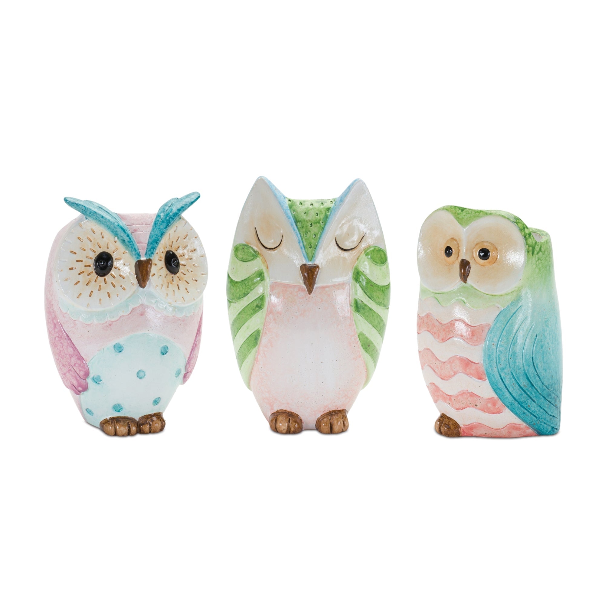 Whimsical-owl-planter-(set-of-3)-Pots-&-Planters