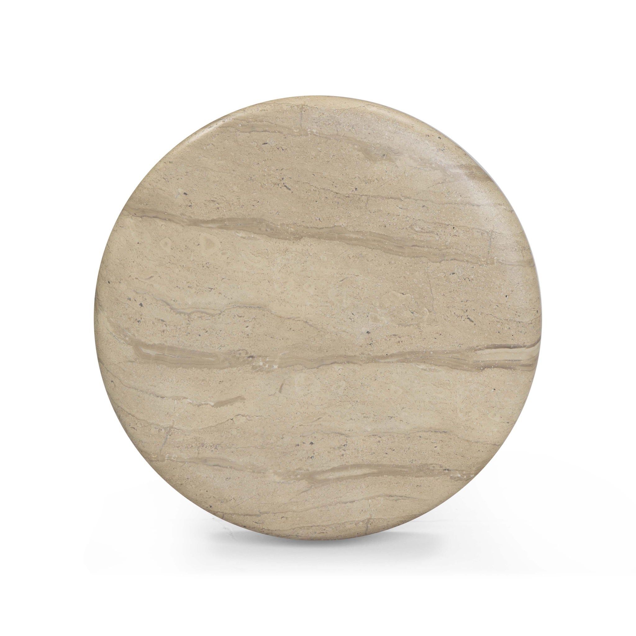 Hyre - Indoor / Outdoor Concrete Side Table - Faux Travertine