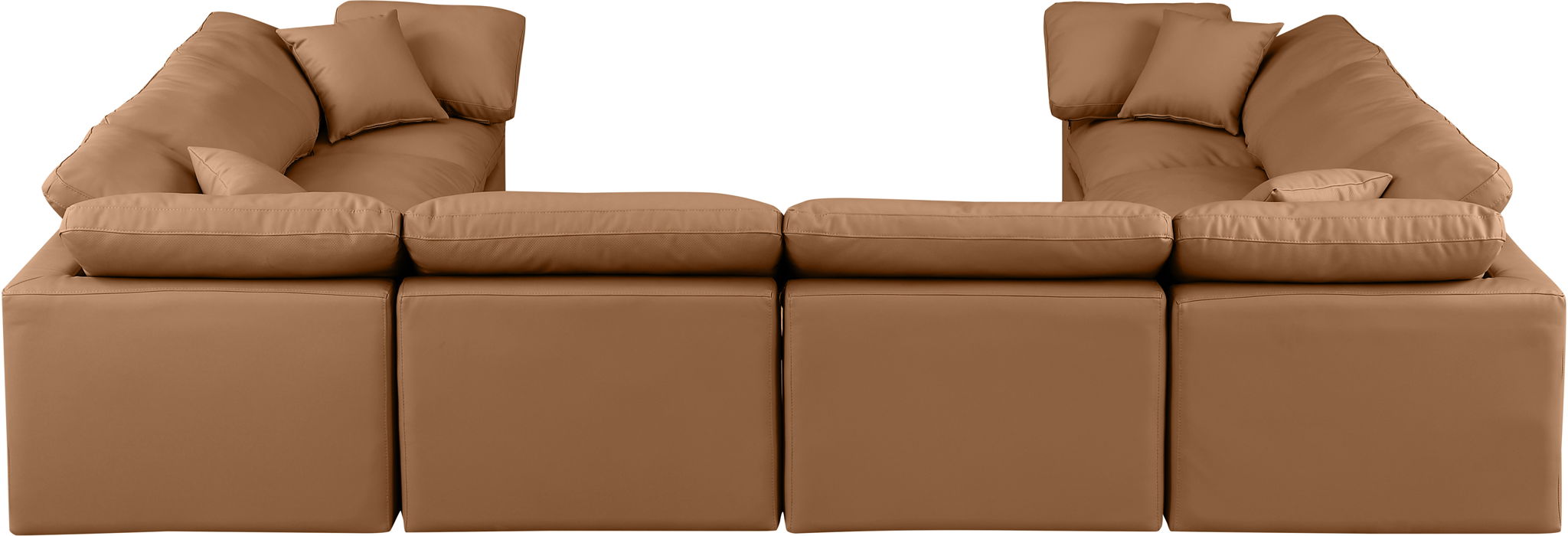 Indulge - Faux Leather 8 Piece Modular Sectional