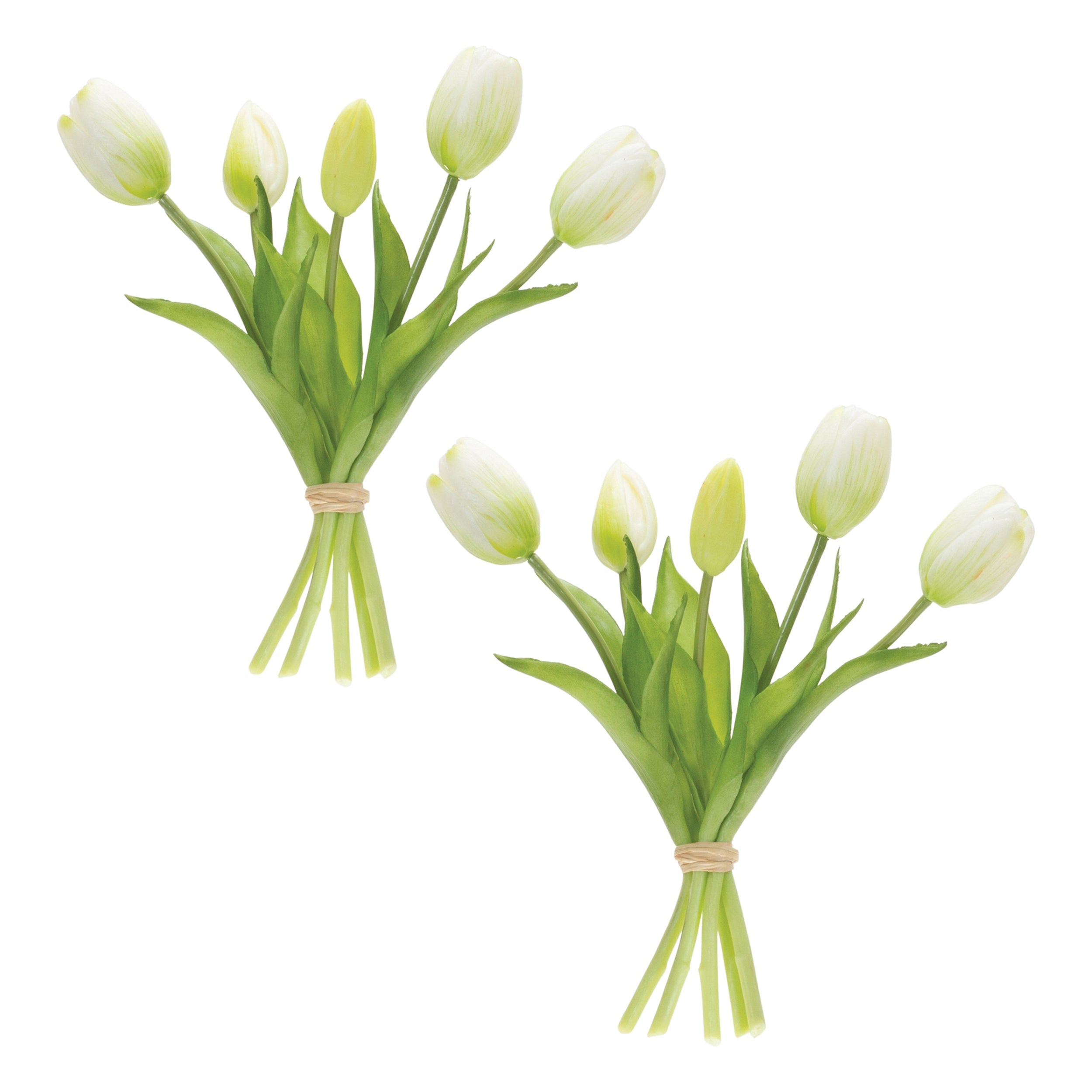 White Tulip Floral Bundle (Set of 2)