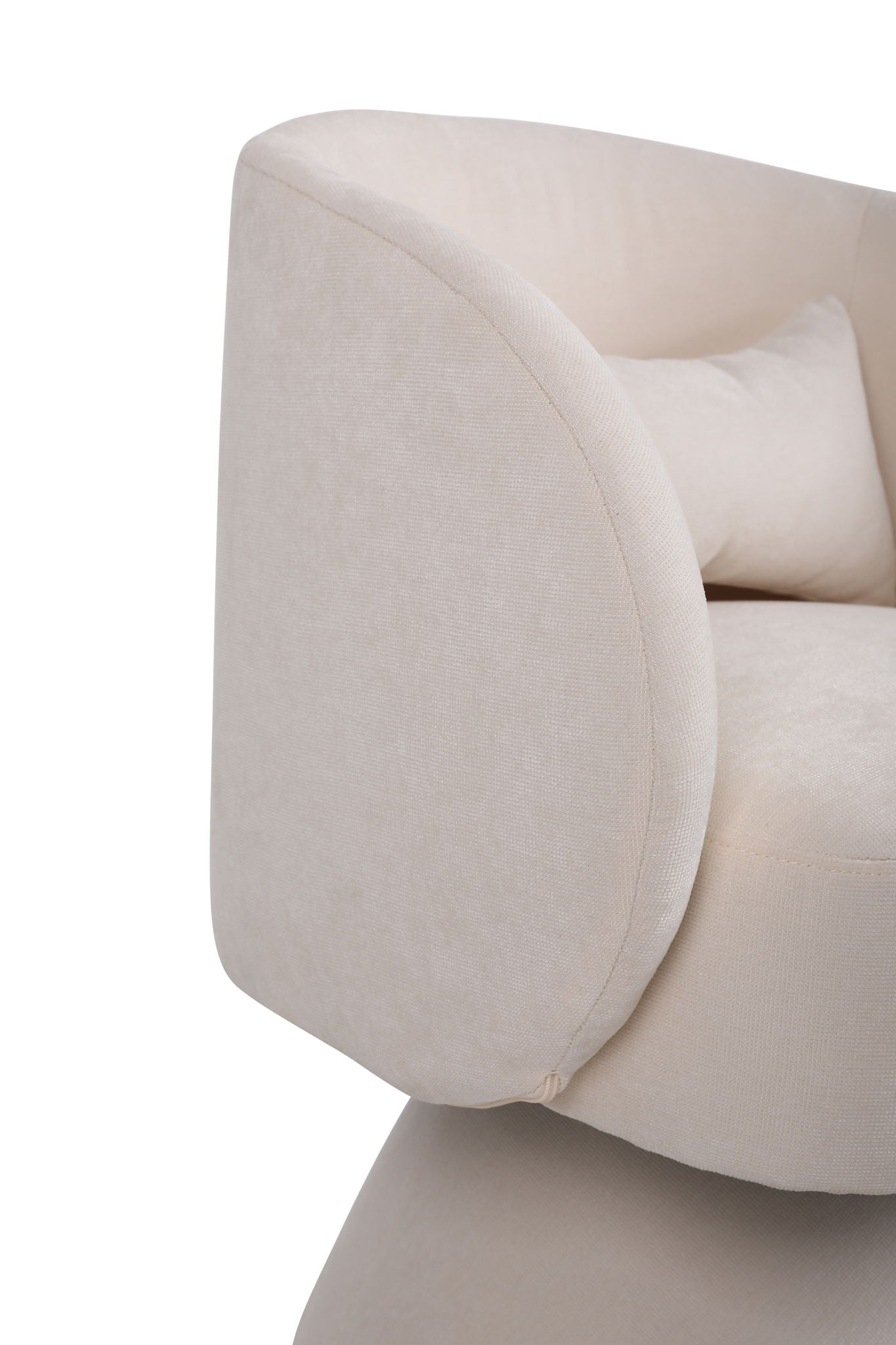 Swivel Accent Chair Armchair, Round Barrel Chair For Living Room Bedroom