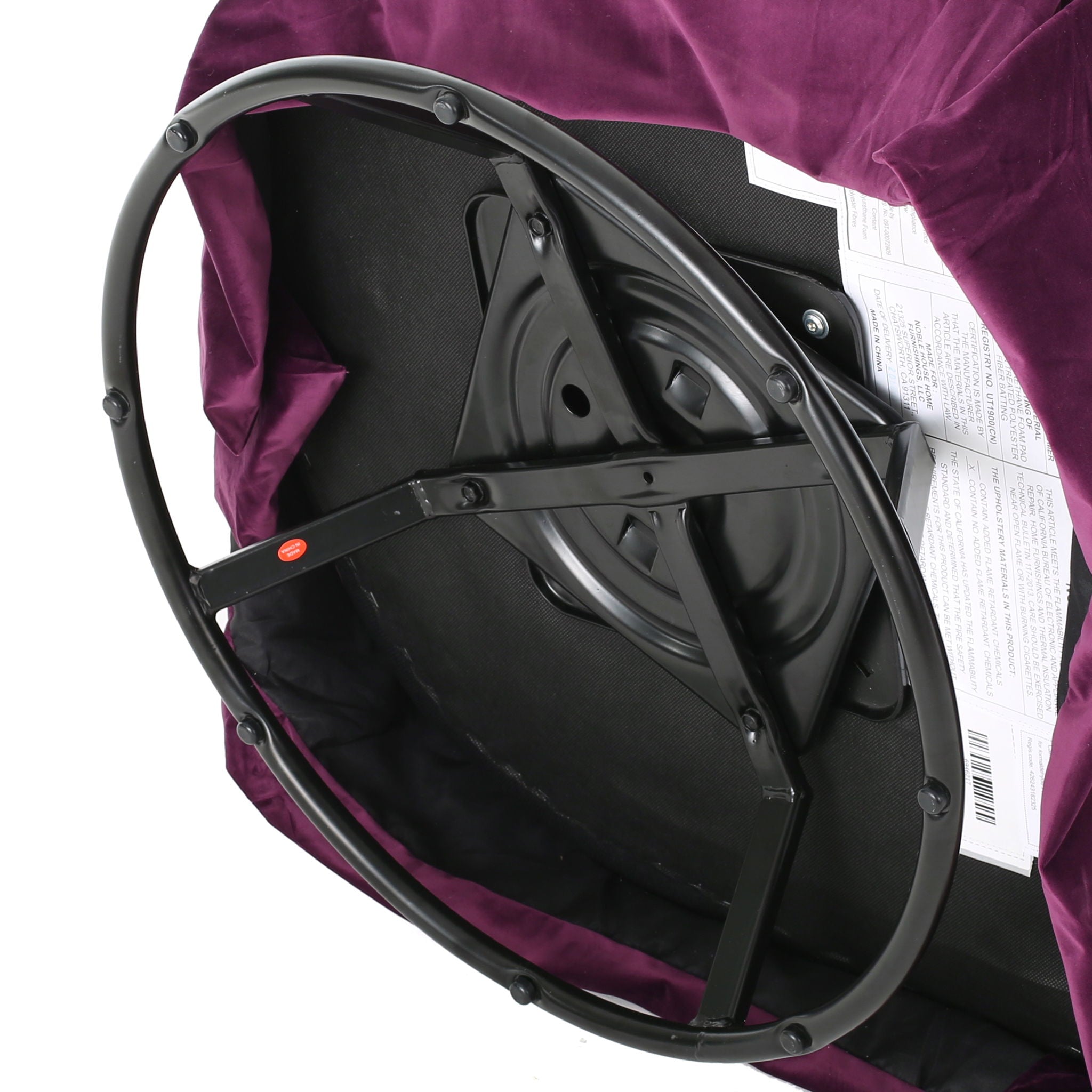 Glitter - Upholstered Swivel Chair With Loose Cover And Curved Back