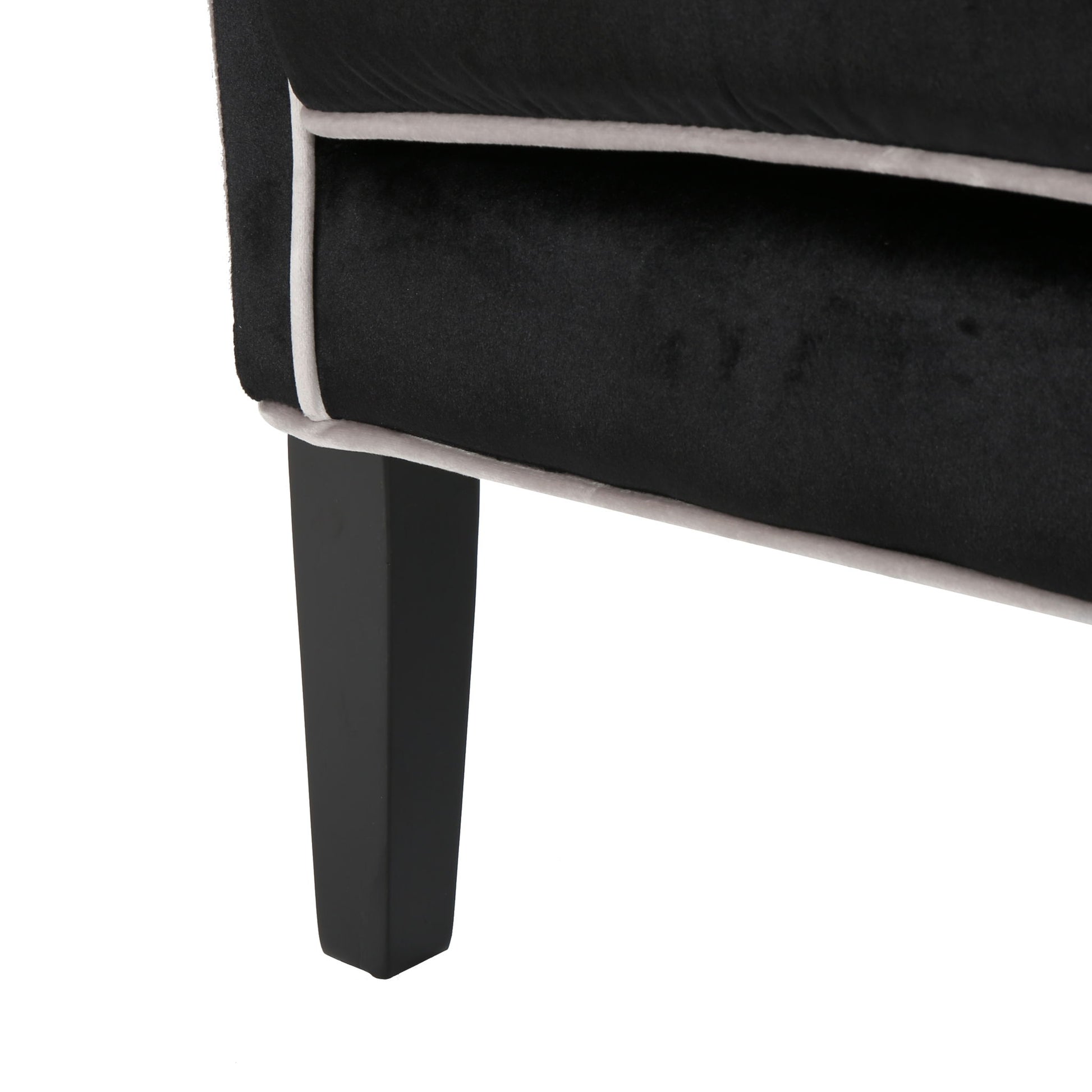 Elegant Velvet Club Chair With Tonal Piping - Best Buy Furniture
