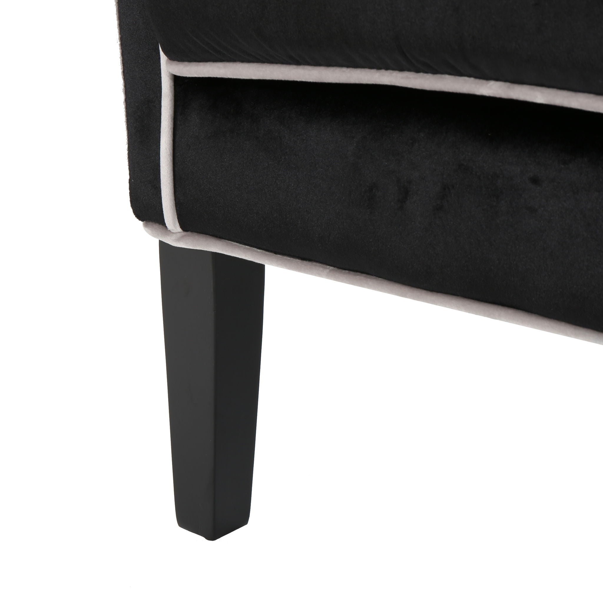 Elegant Velvet Club Chair With Tonal Piping - Best Buy Furniture