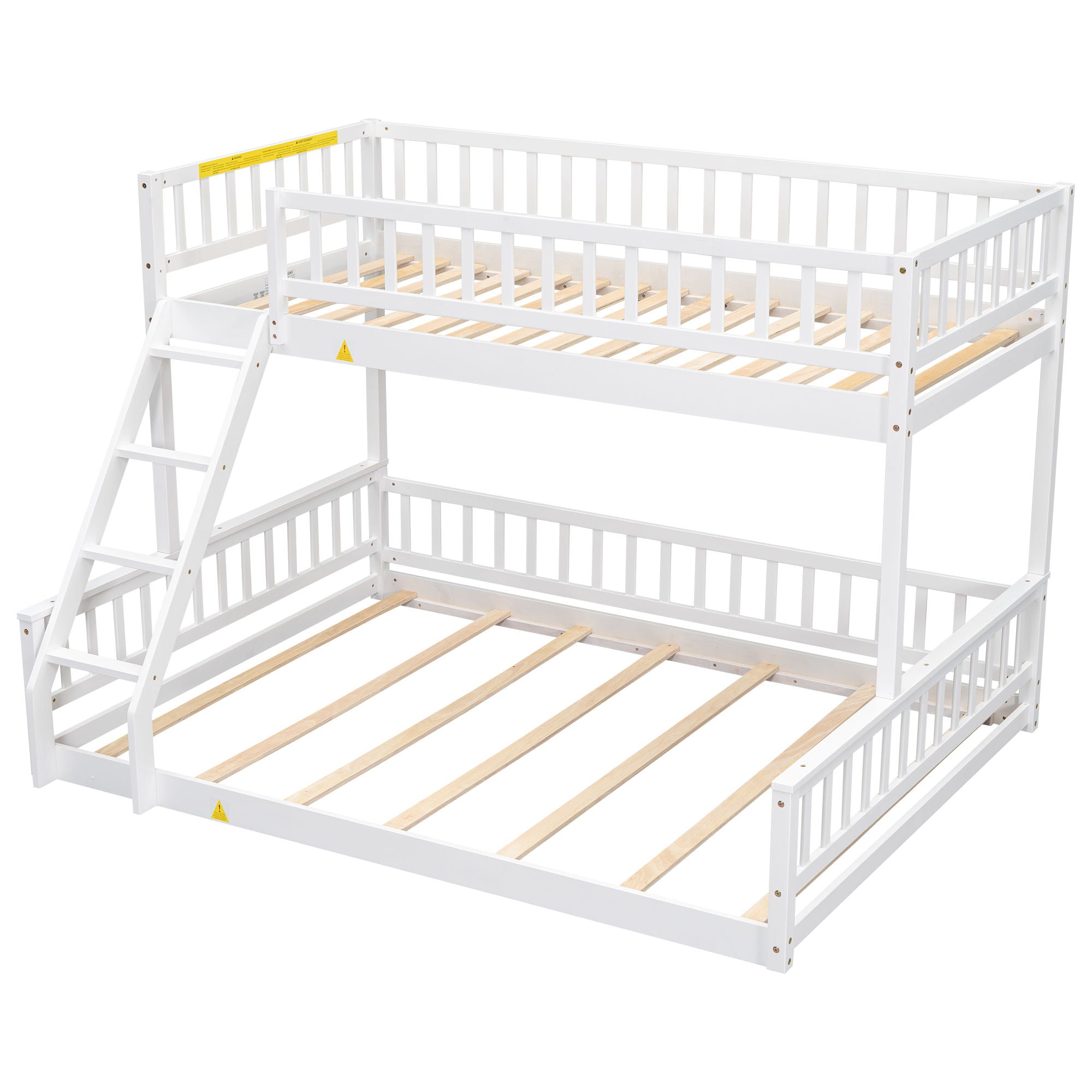 Bunk Bed With Ladder And Guardrails