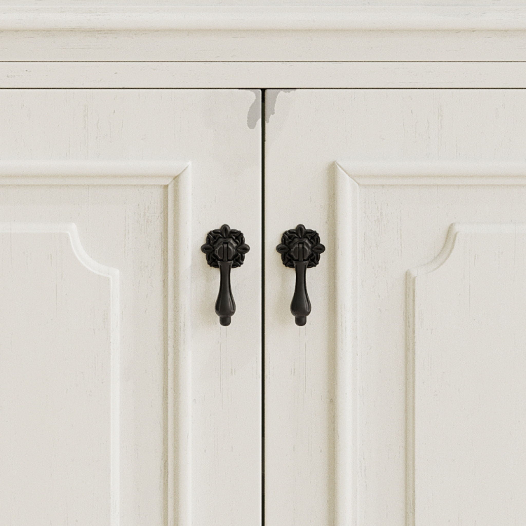 Vintage Bathroom Vanity With Sink, Rustic Cabinet With Soft Close Doors