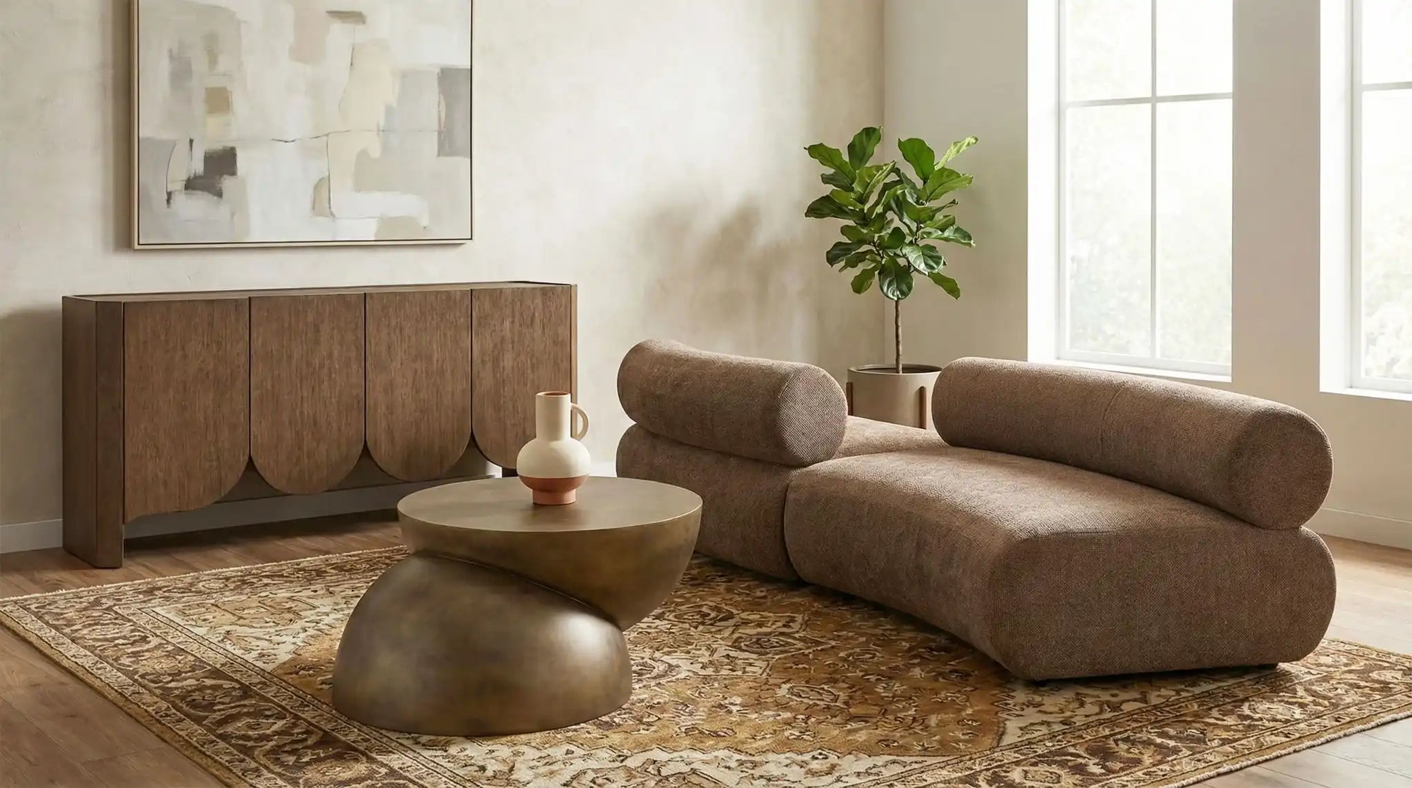 Bale - 2 Piece Curved Modular Sofa