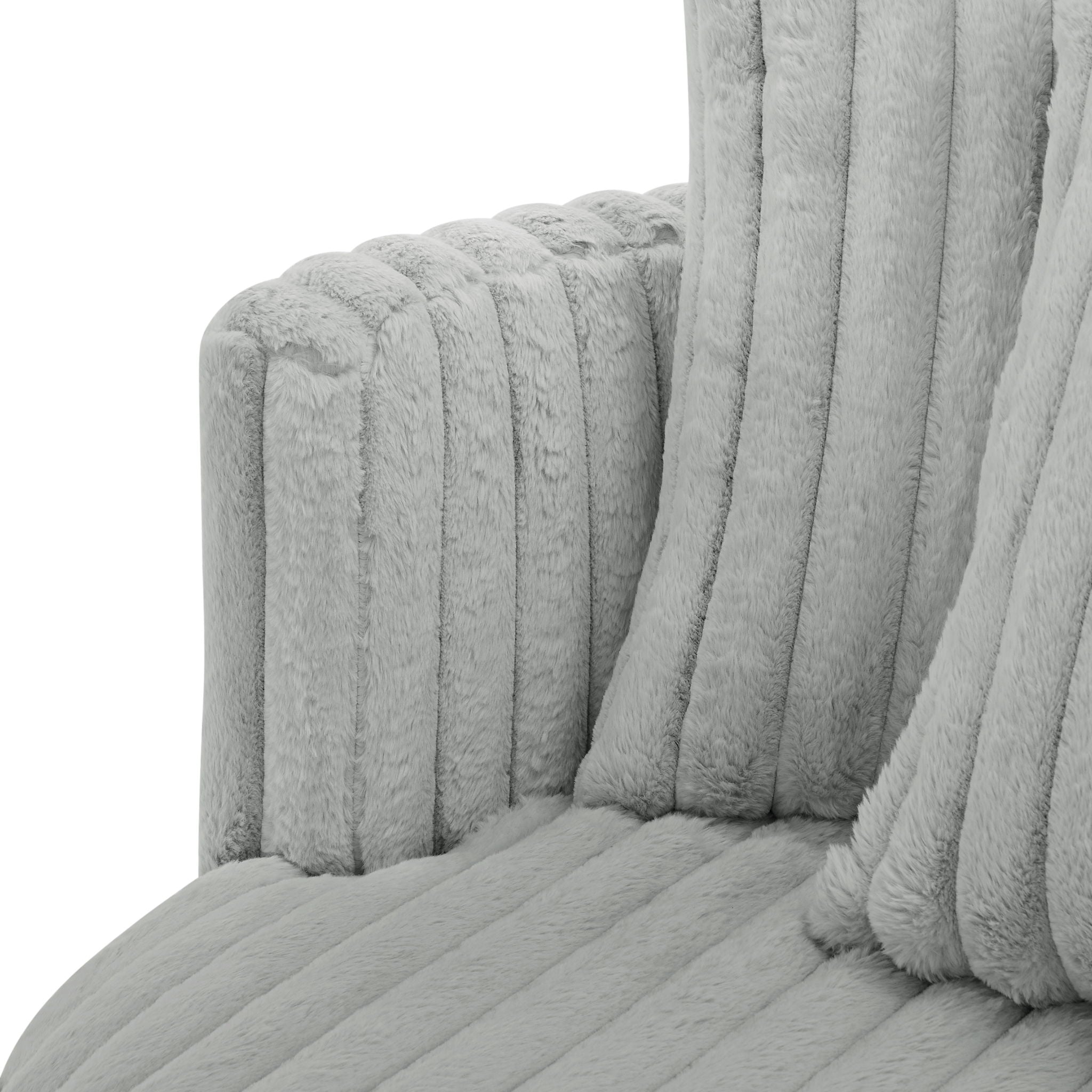 Mindy - Oversized Swivel Barrel Chair - Grey