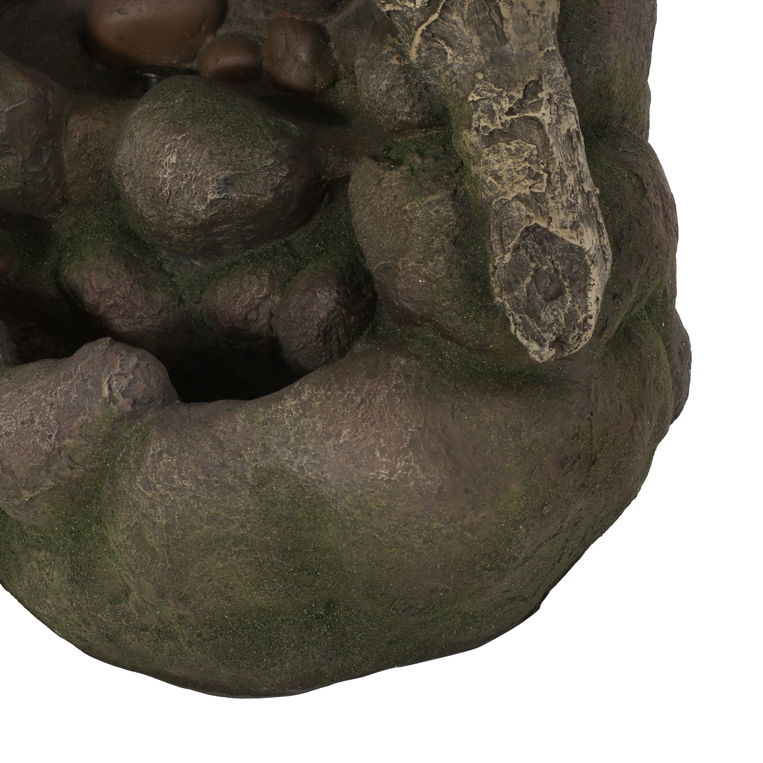 24.75' High Callan Fountain Weather Resistant Floor Fountain with Light