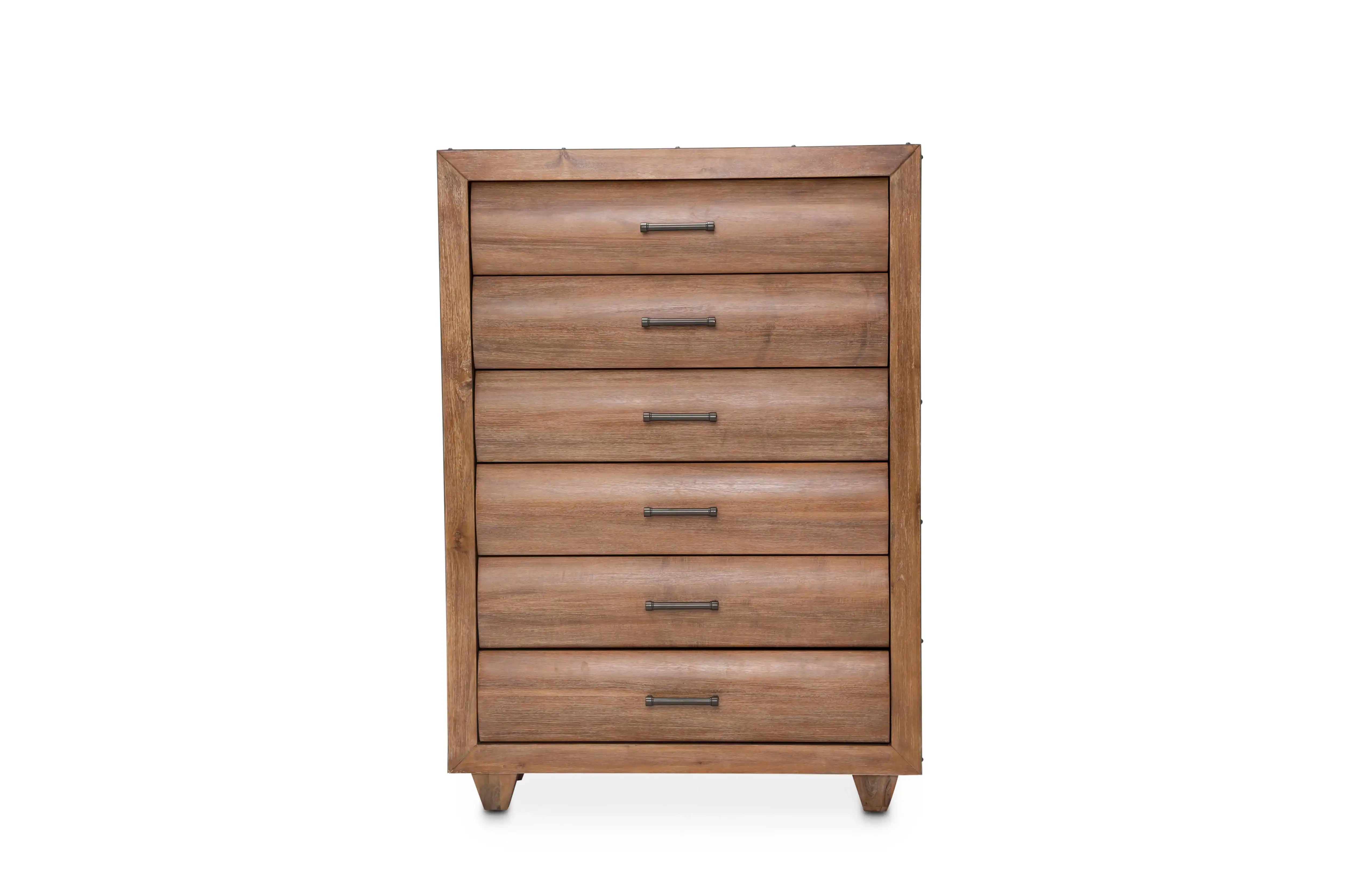 Brooklyn Walk - 6-Drawer Chest - Burnt Umber - Best Buy Furniture