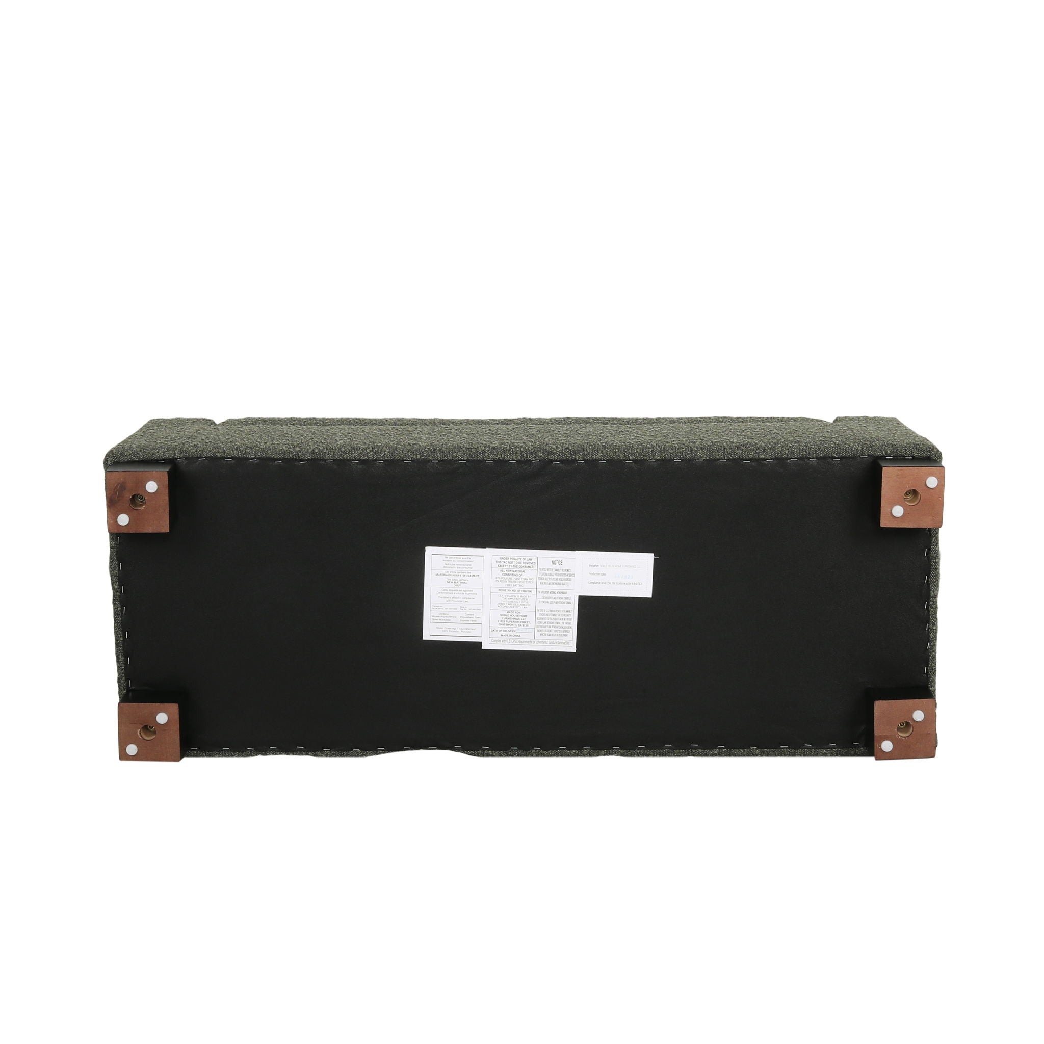 Textured Fabric Ottoman Bench With Hinged Lid - Best Buy Furniture