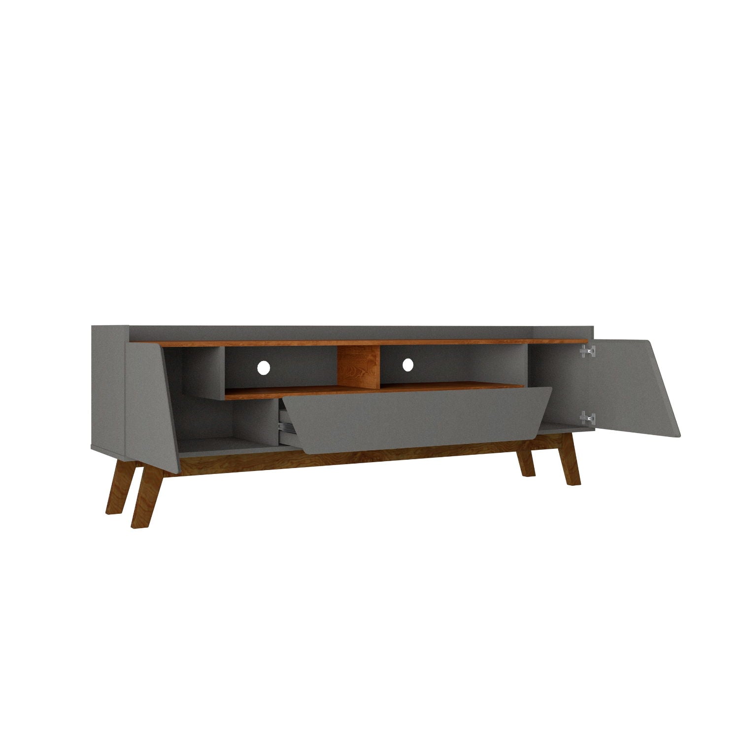 Marcus - TV Stand With 4 Shelves And Soft Close Doors