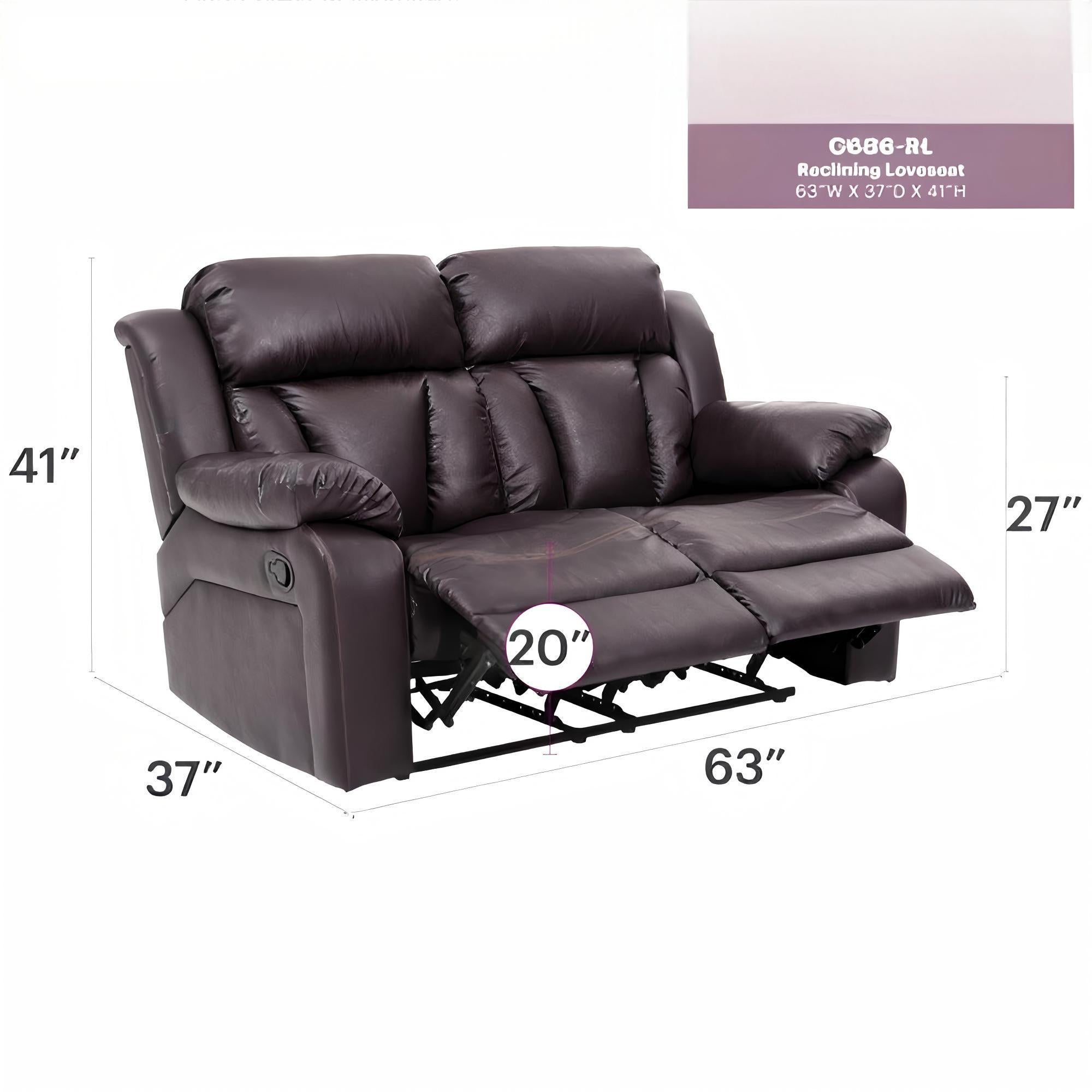 Cozy Padded Love Seat For Relaxation