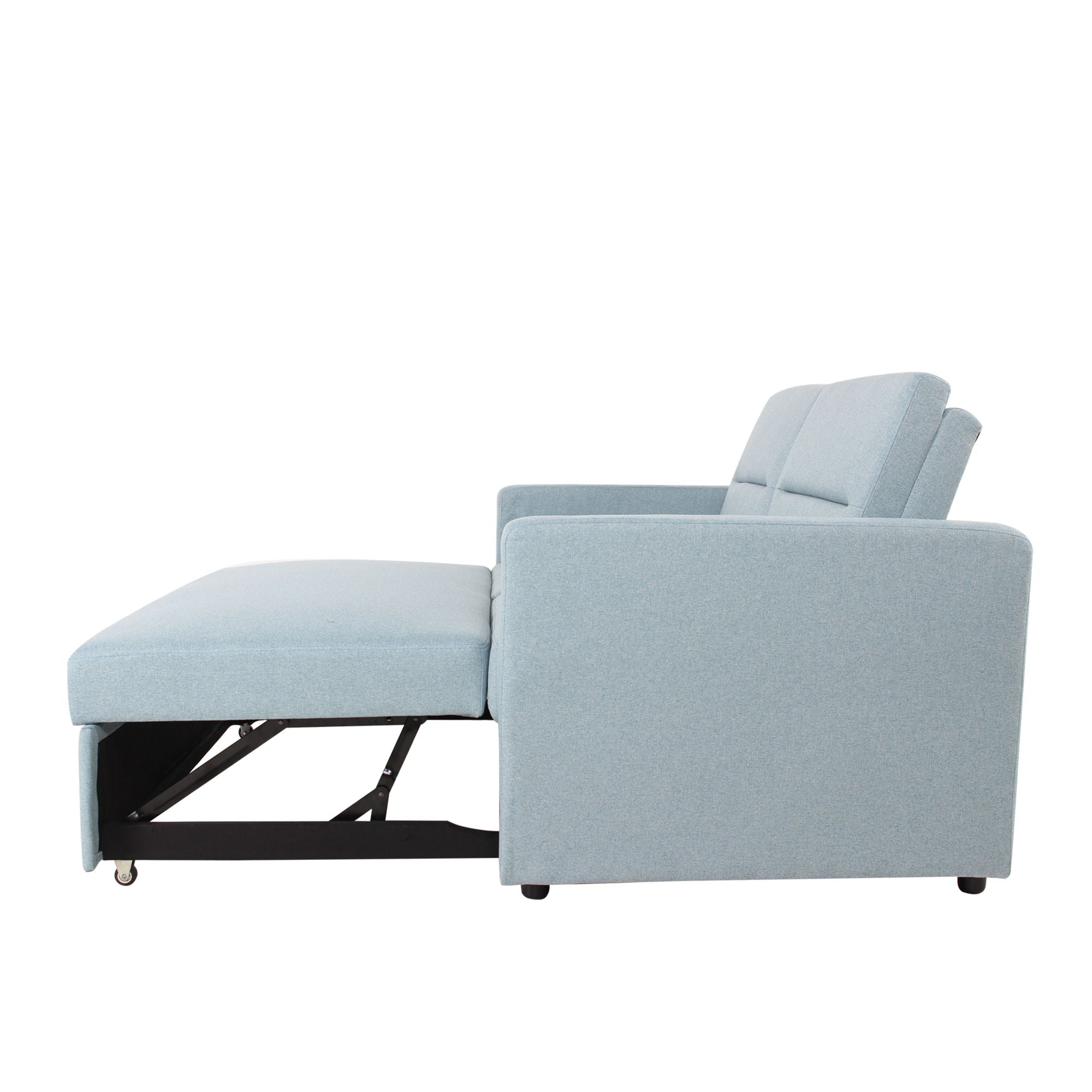 Sleeper Pull Out Loveseat Couch With Adjustable Backrest
