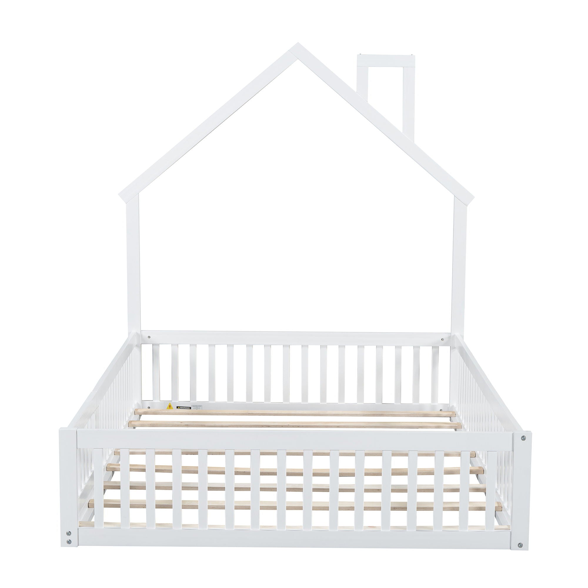 House Platform Bed With Guardrail