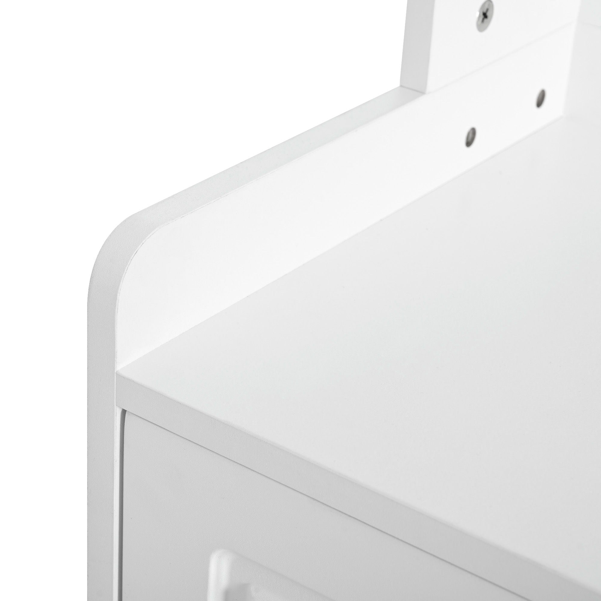 Minimalist 4 Door Shoe Cabinet With Coat Rack, 3 Drawers, 8 Shelves, Metal Hooks And Handles