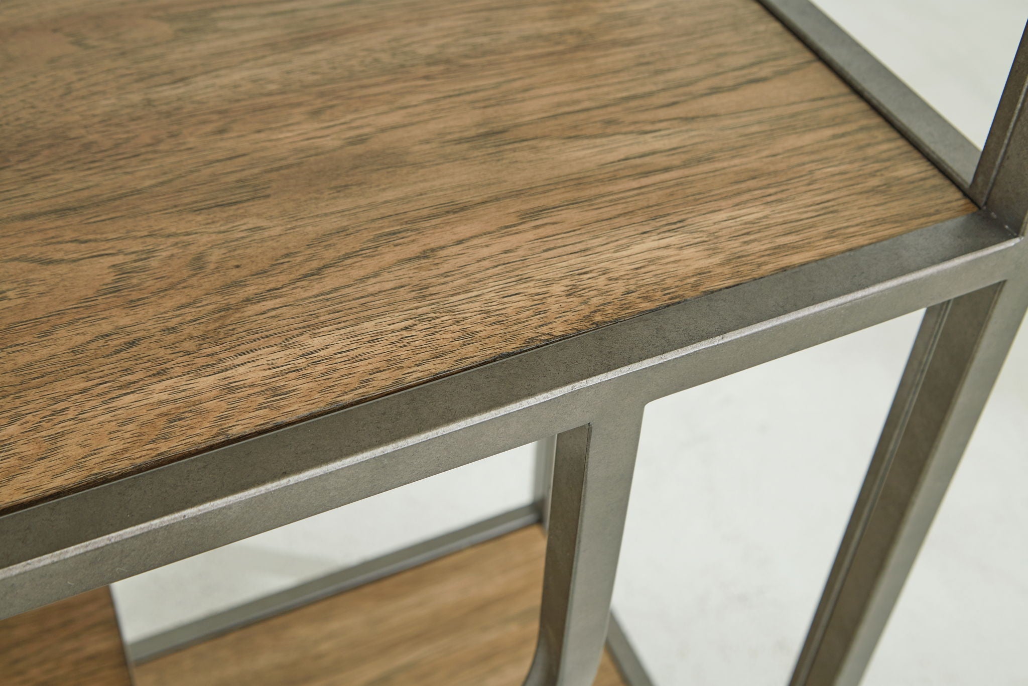 Jaddon - Bookcase - Brown / Antique Silver - Best Buy Furniture