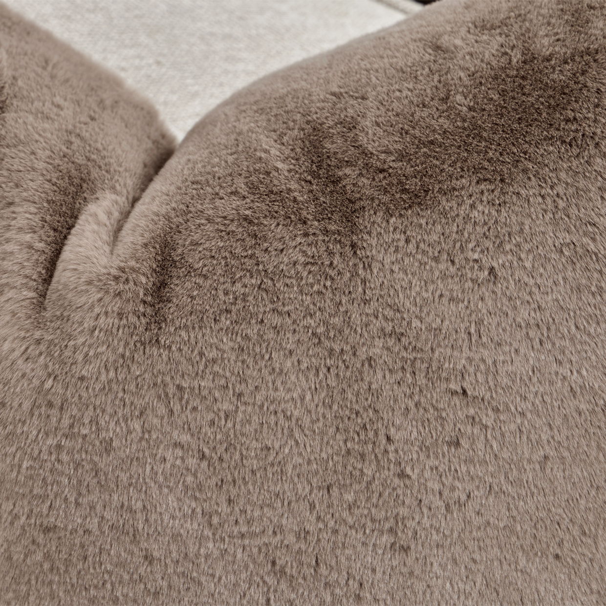 Camellia Field - Chenille Sofa - Beige / Dark Brown