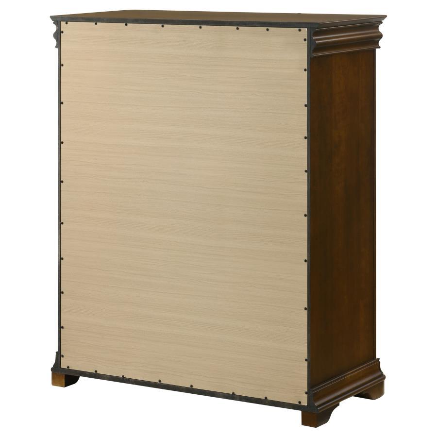 Garland - 4-Drawer Bedroom Chest Of Drawers - Brown Cherry