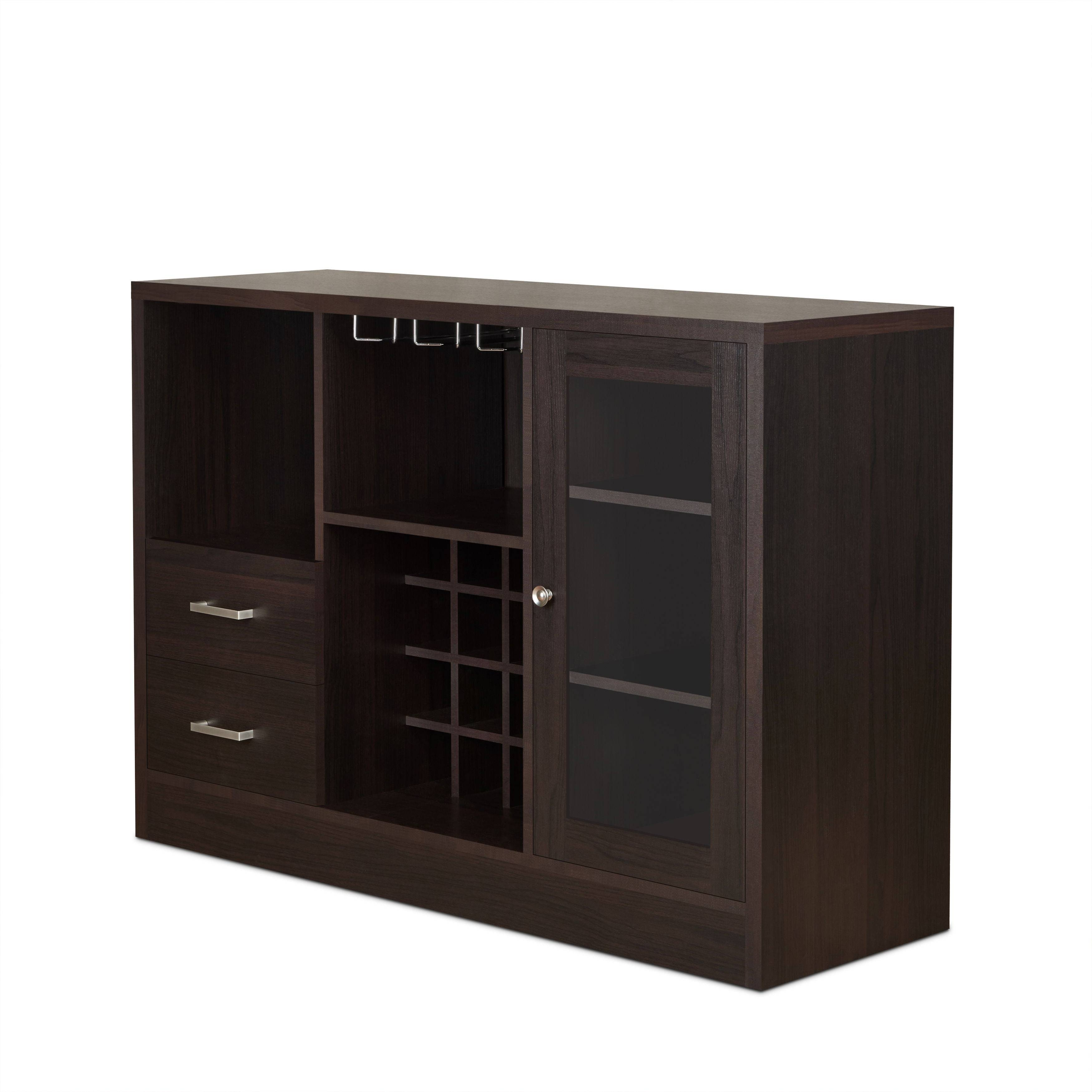 Hazen - Wine Cabinet III - Espresso - Best Buy Furniture