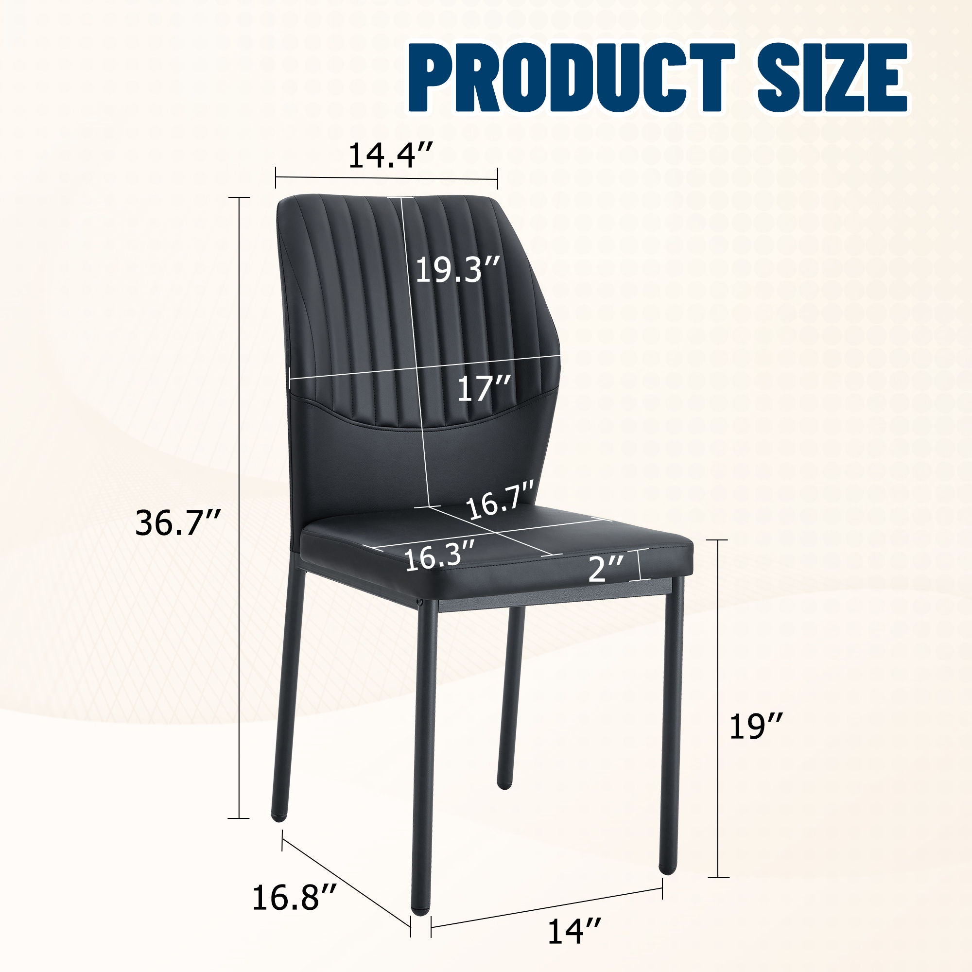 Luxury Simple Chair With Metal Leg