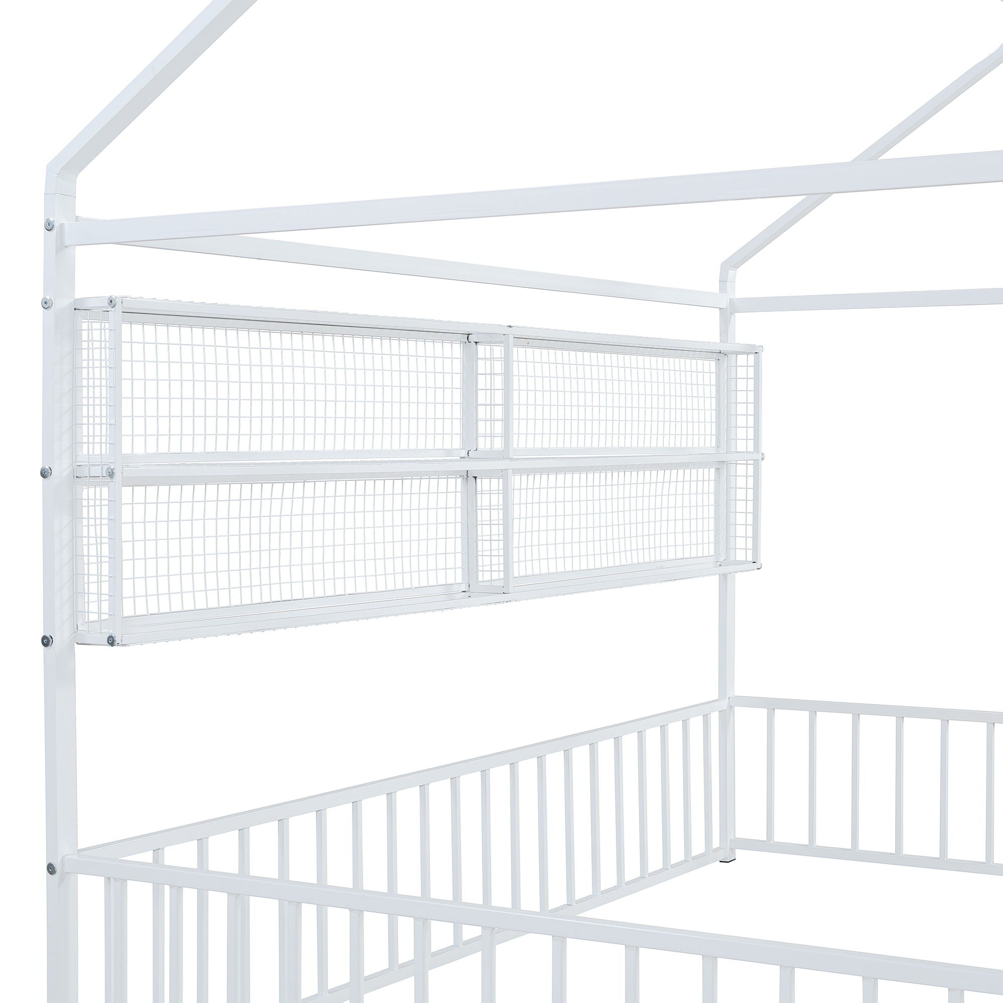 House Frame With Fence And Shelves