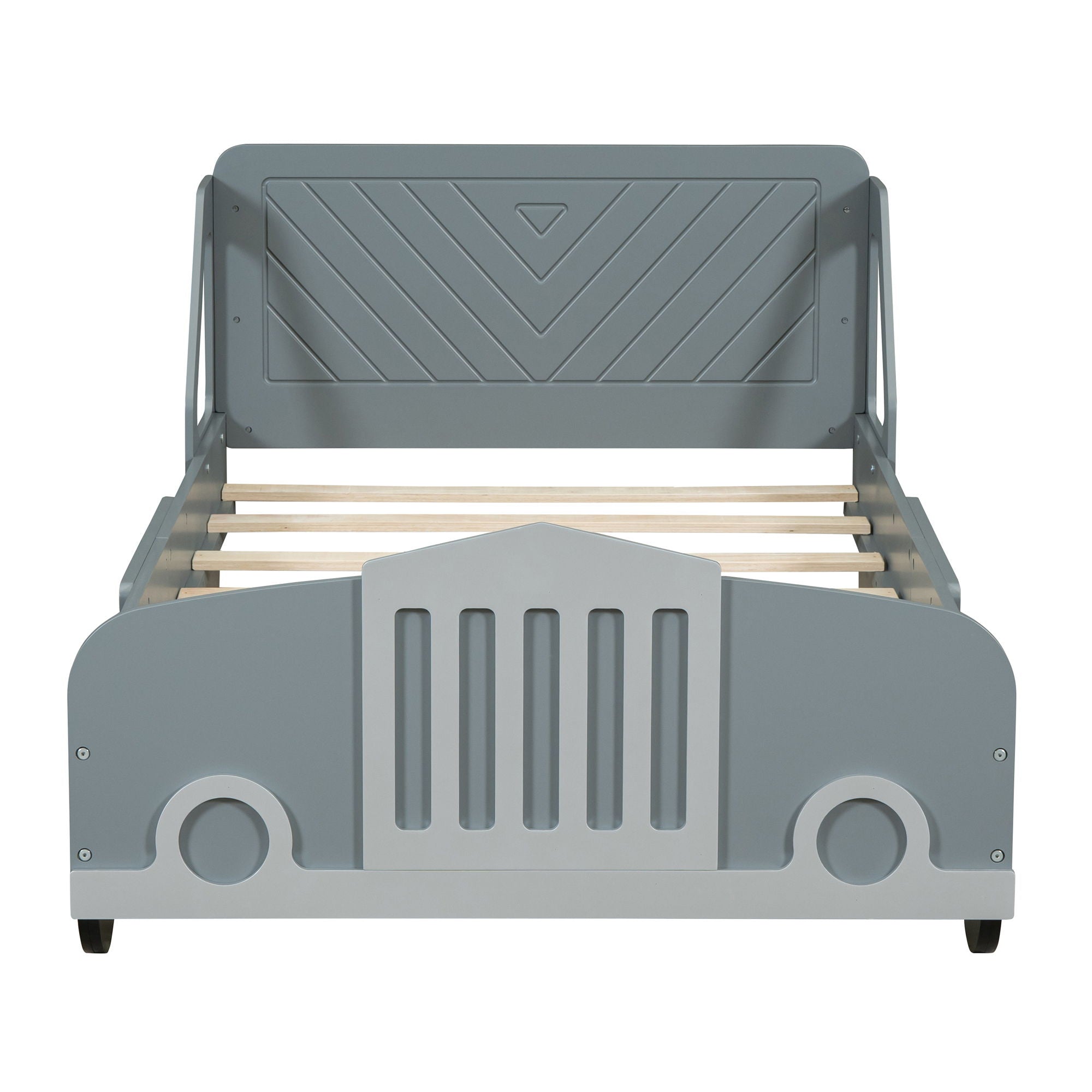 Car Shaped Platform Bed With Wheels
