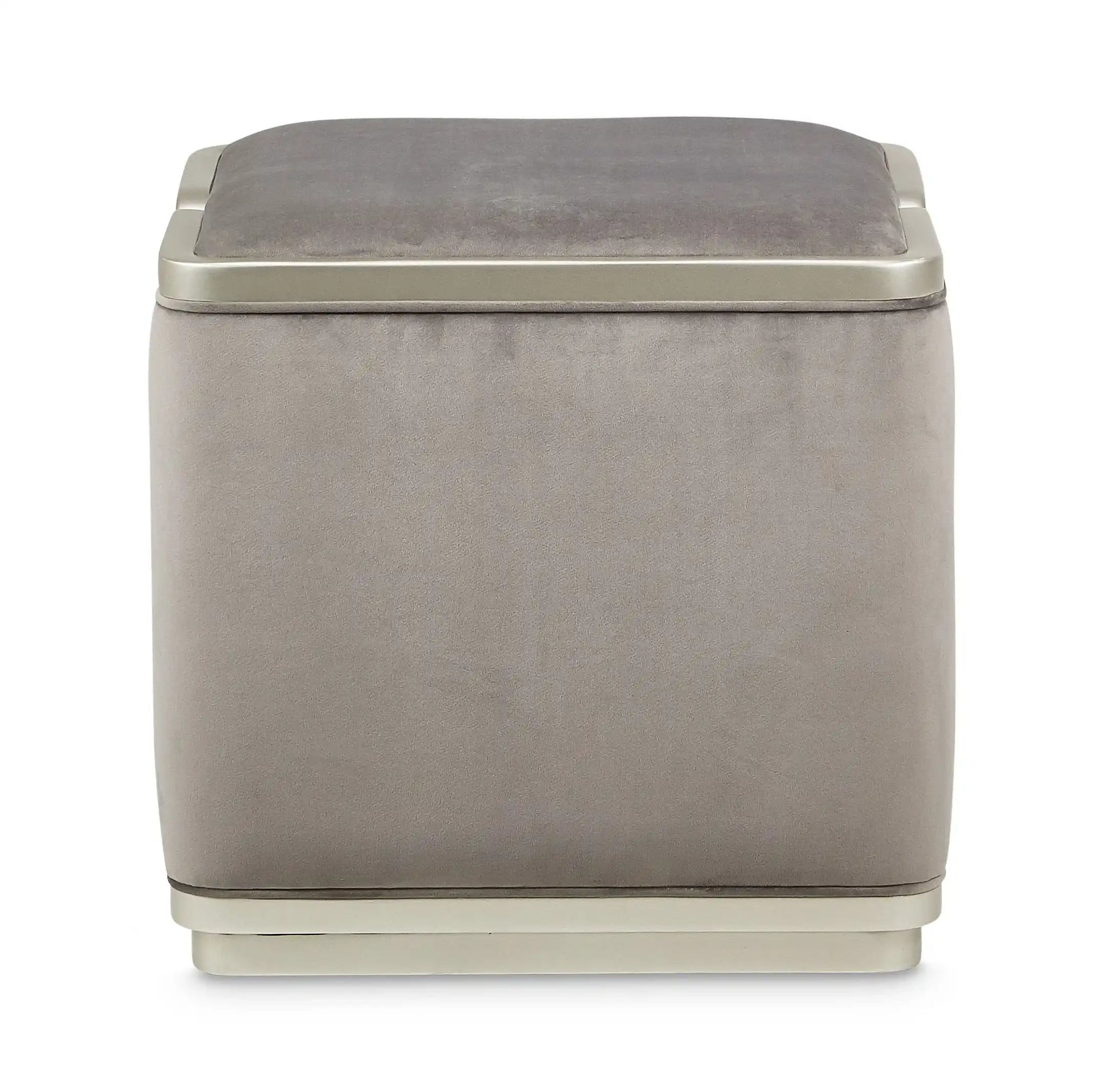 Linea - Ottoman - Gray Pearl / SilverMist - Best Buy Furniture