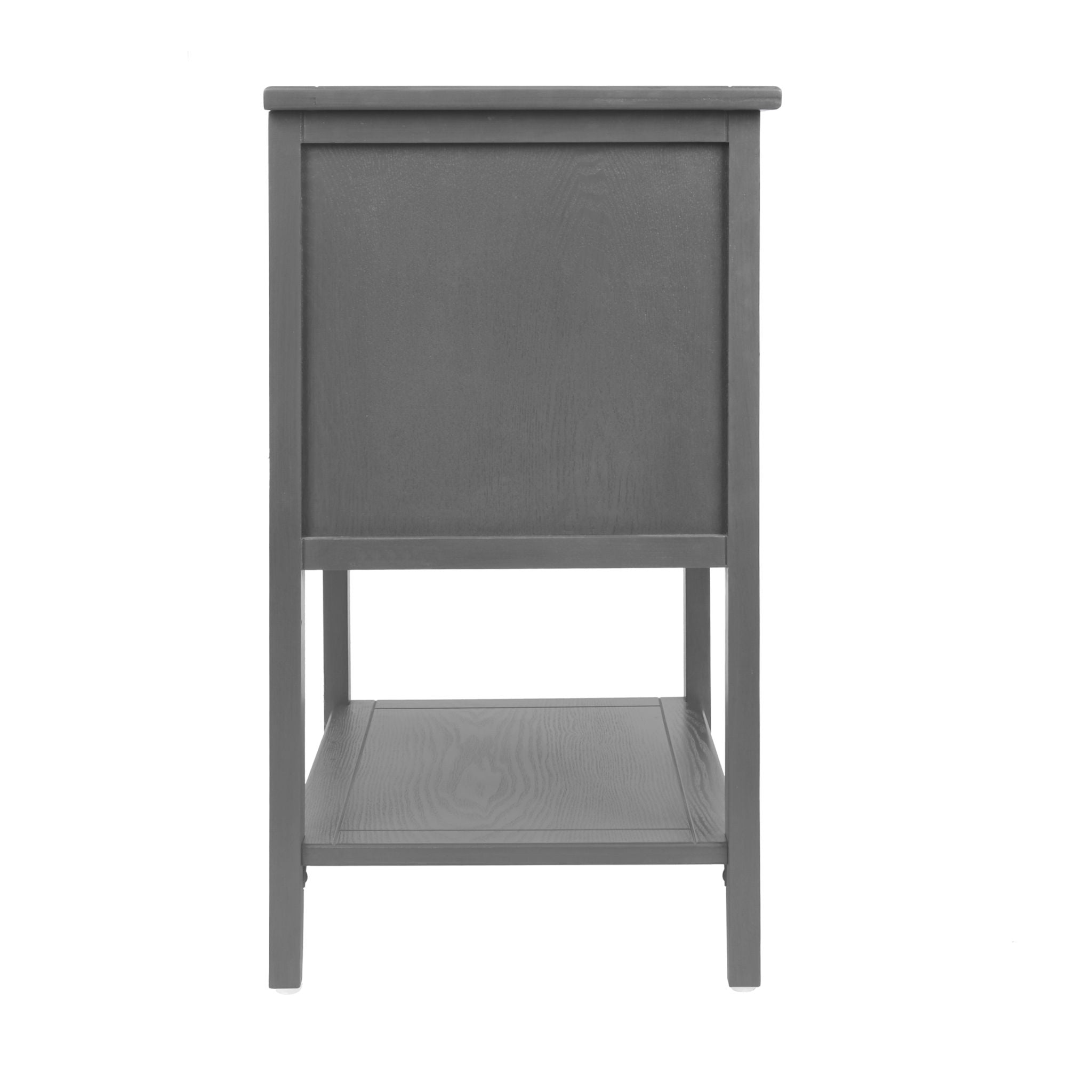 2 Drawer Side Table, Natural Rattan