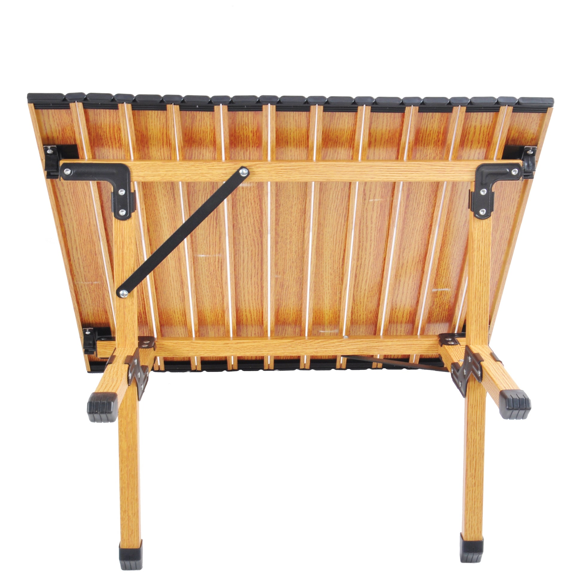 Portable picnic table, rollable aluminum alloy table top with folding solid X-shaped frame ZB1001MW - Best Buy Furniture