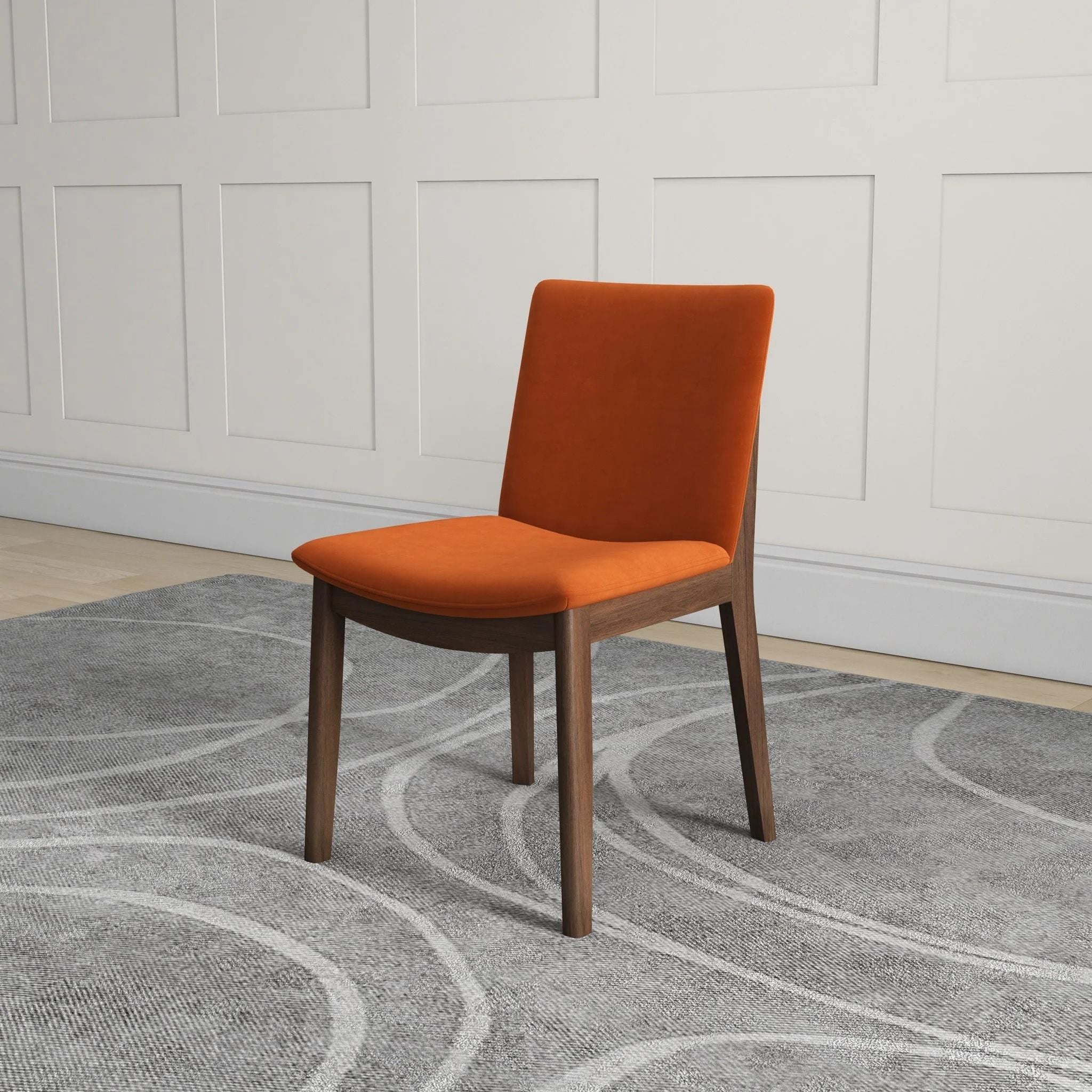 Laura - Mid-Century Modern Solid Wood Dining Chair (Set of 2)